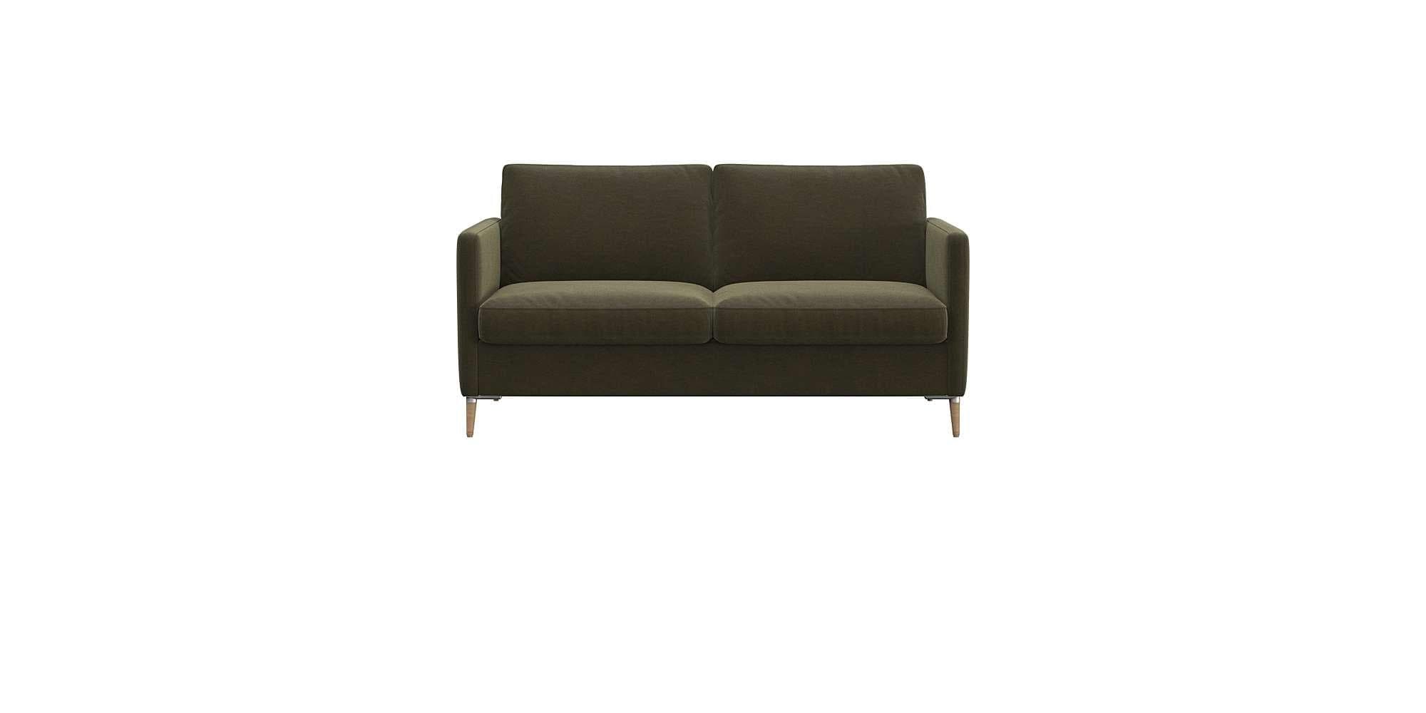 Flexlux 2-Sitzer Sofa Fiore Grün Kaltschaum