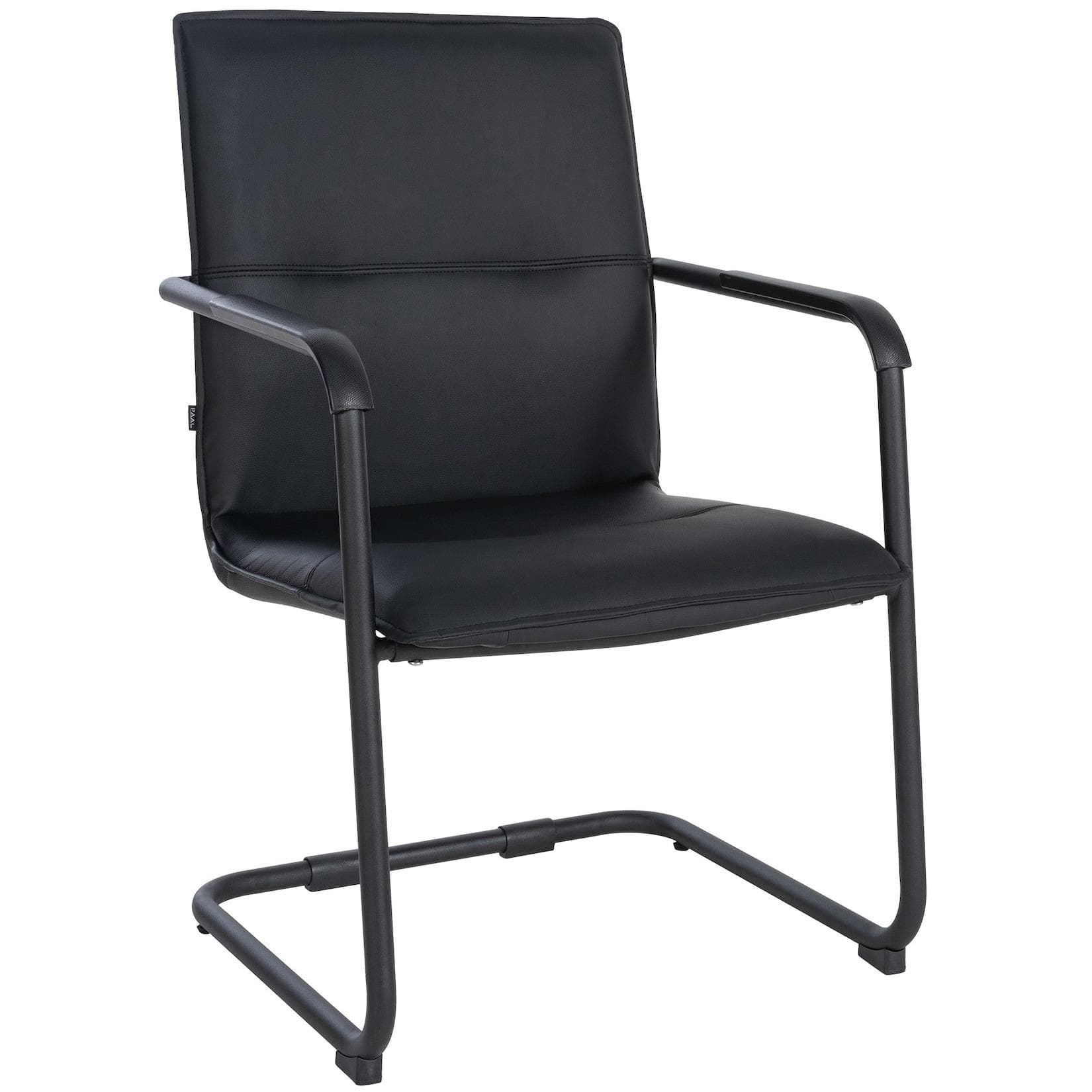 CLP Freischwinger Stuhl Seattle mit Armlehnen, Kunstleder, Chromoptik