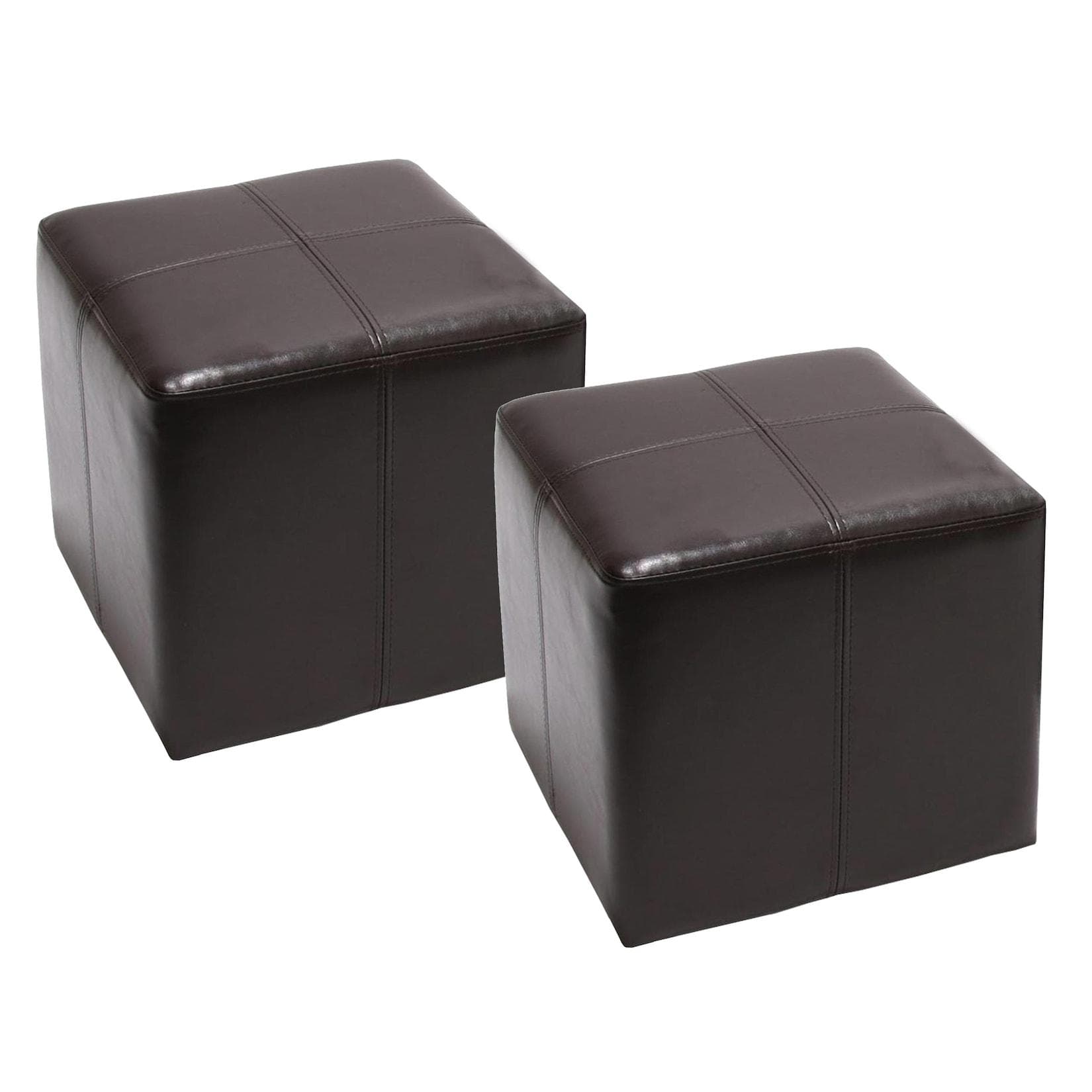 Carrara-2 Sitzwürfel Set (2er), Fertig Montiert, Belastbar 150 kg