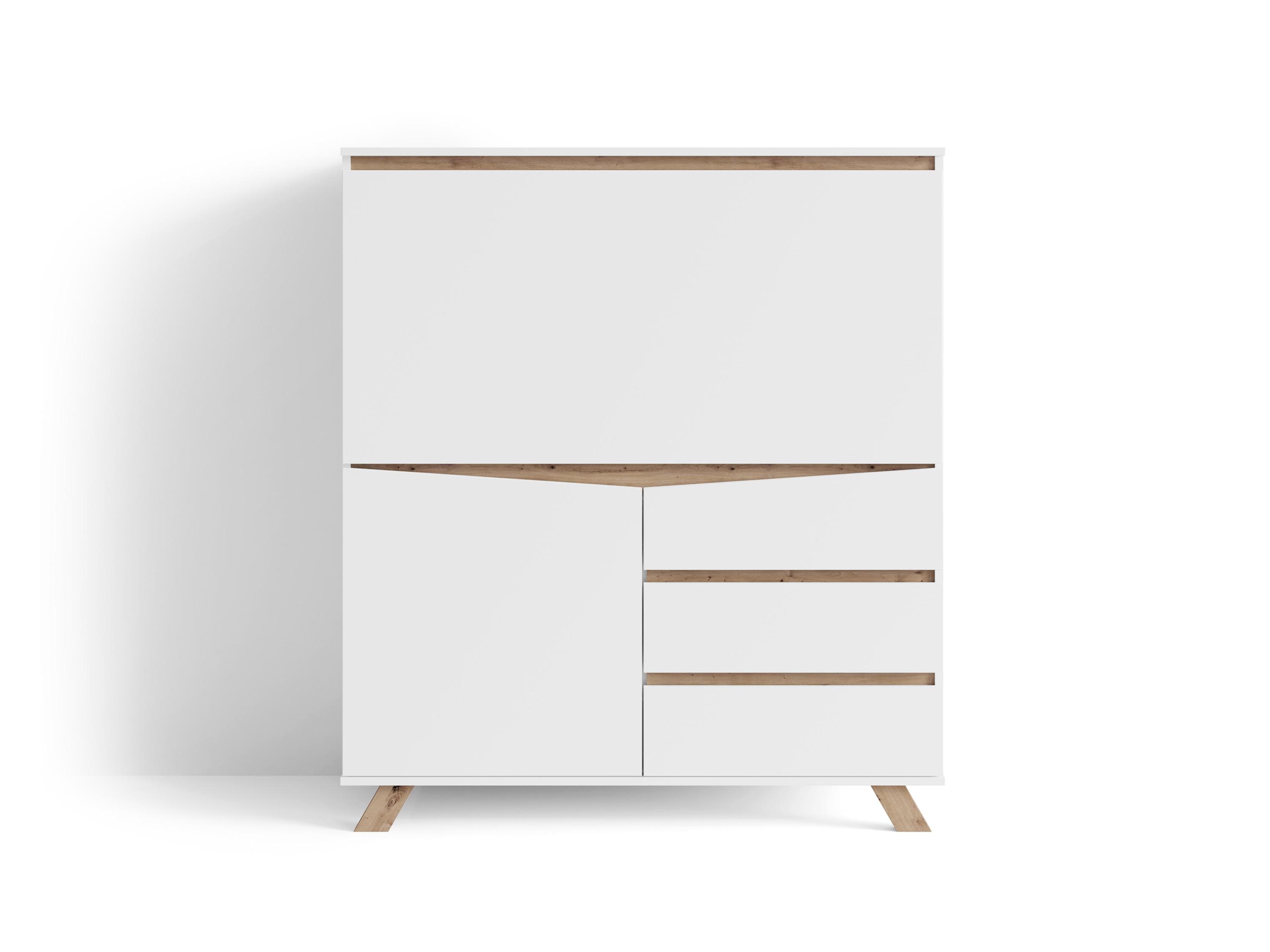 Platzsparender Sekretär mit viel Stauraum