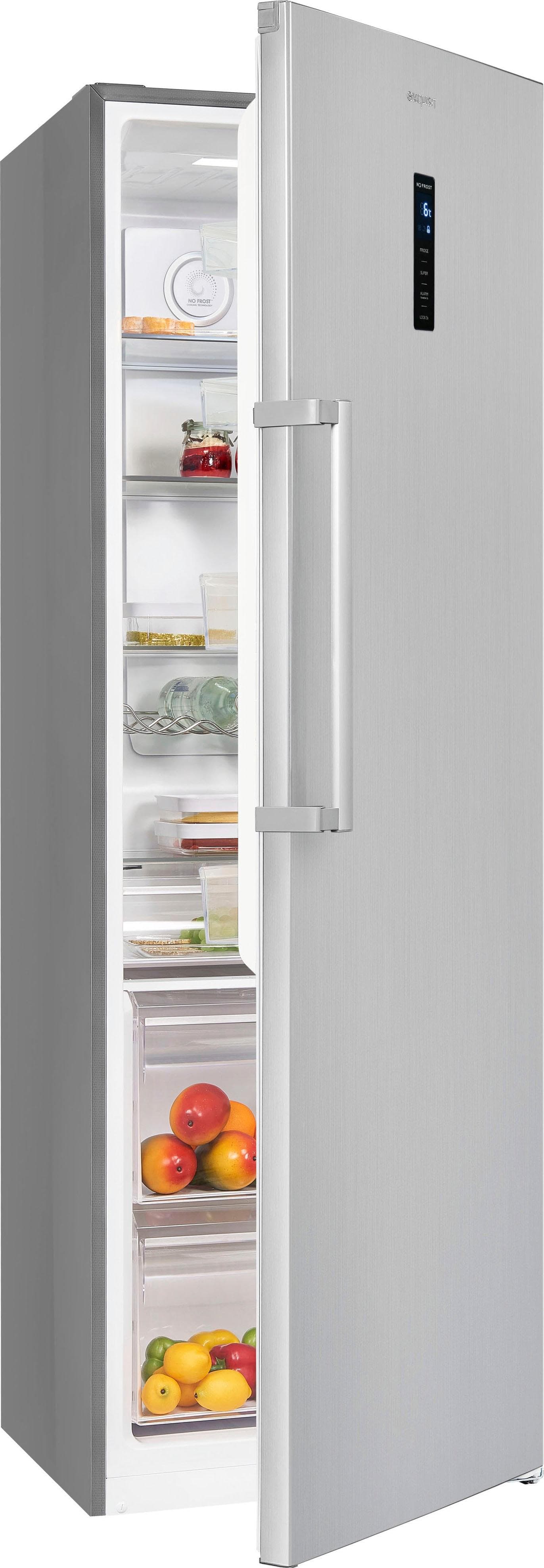 Vollraumkühlschrank in Silber, Modernes Design