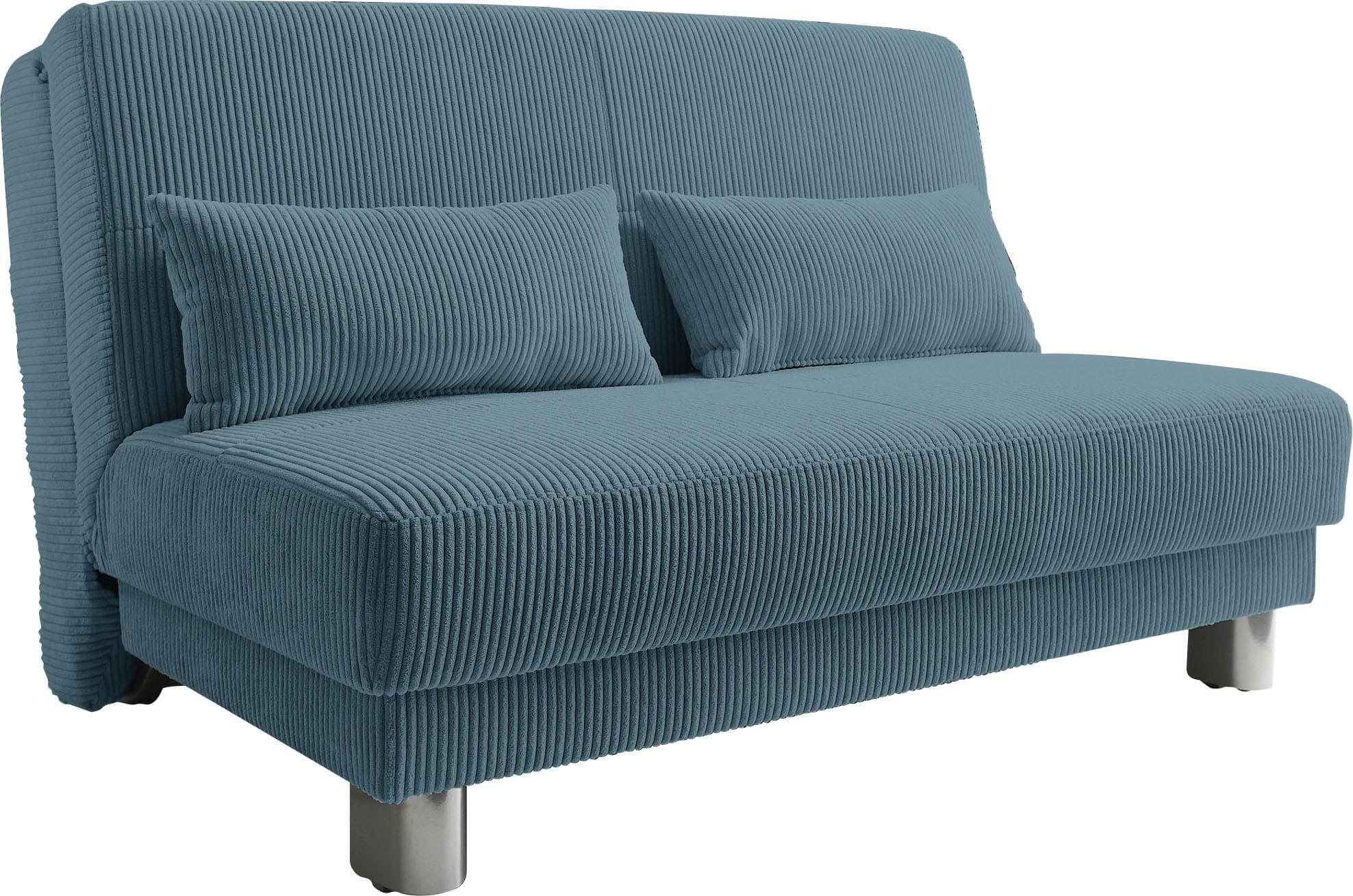 HOME AFFAIRE Schlafsofa Gina Blau Ausziehbar Cord