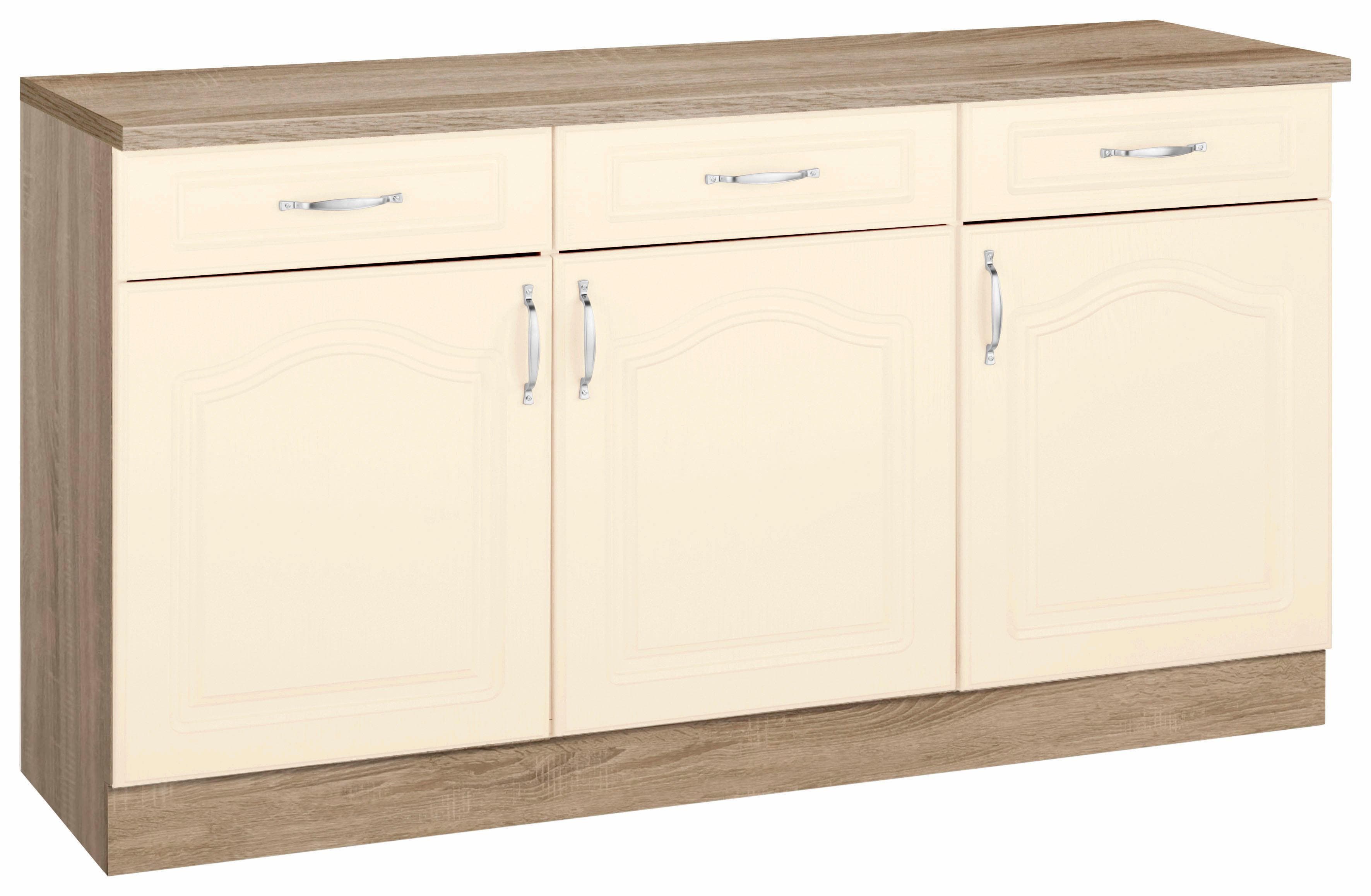 Wiho-Küchen Unterschrank Linz 150 cm Landhaus-Optik