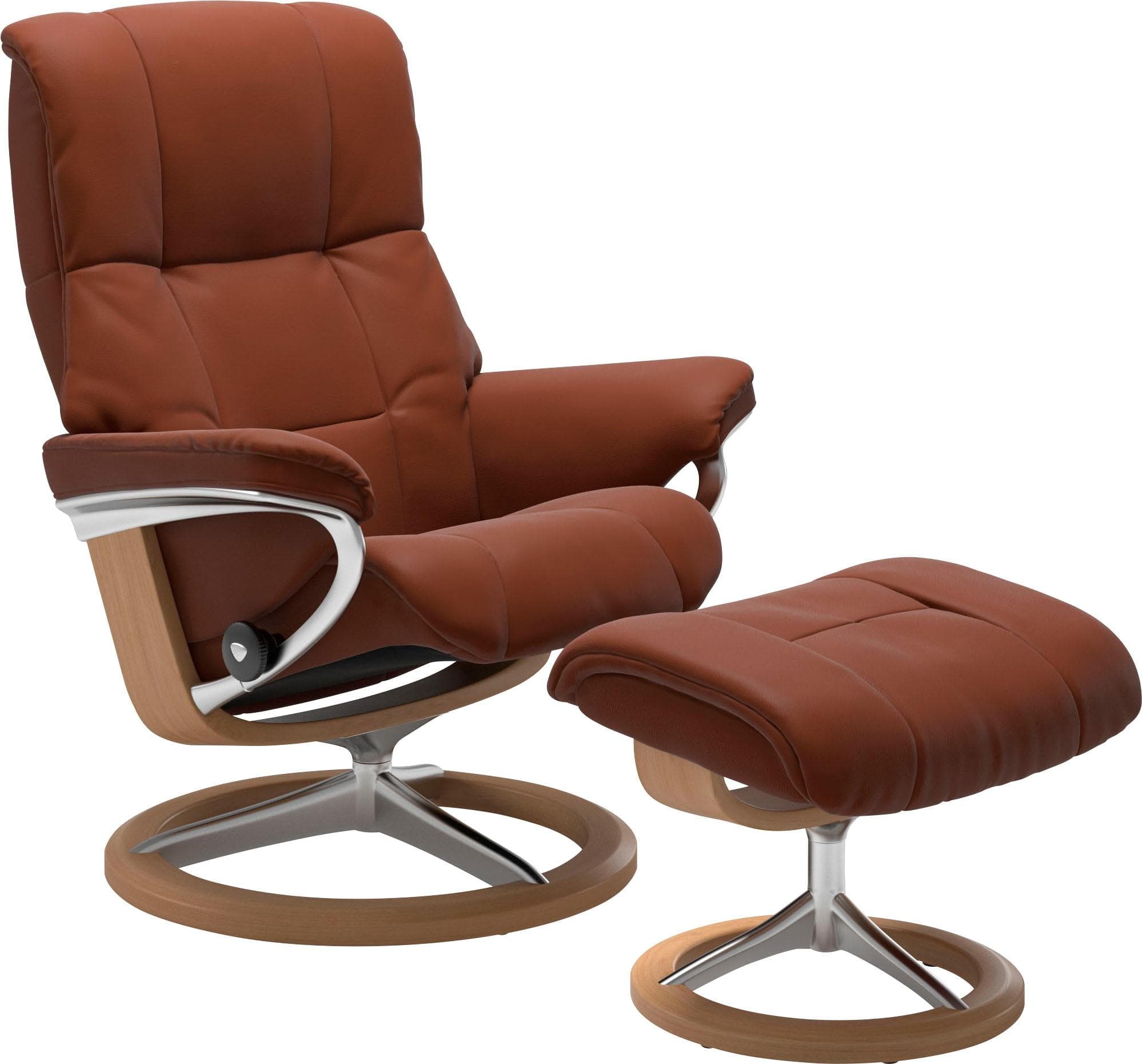 STRESSLESS Relaxsessel Mayfair braun Leder PALOMA mit Hocker