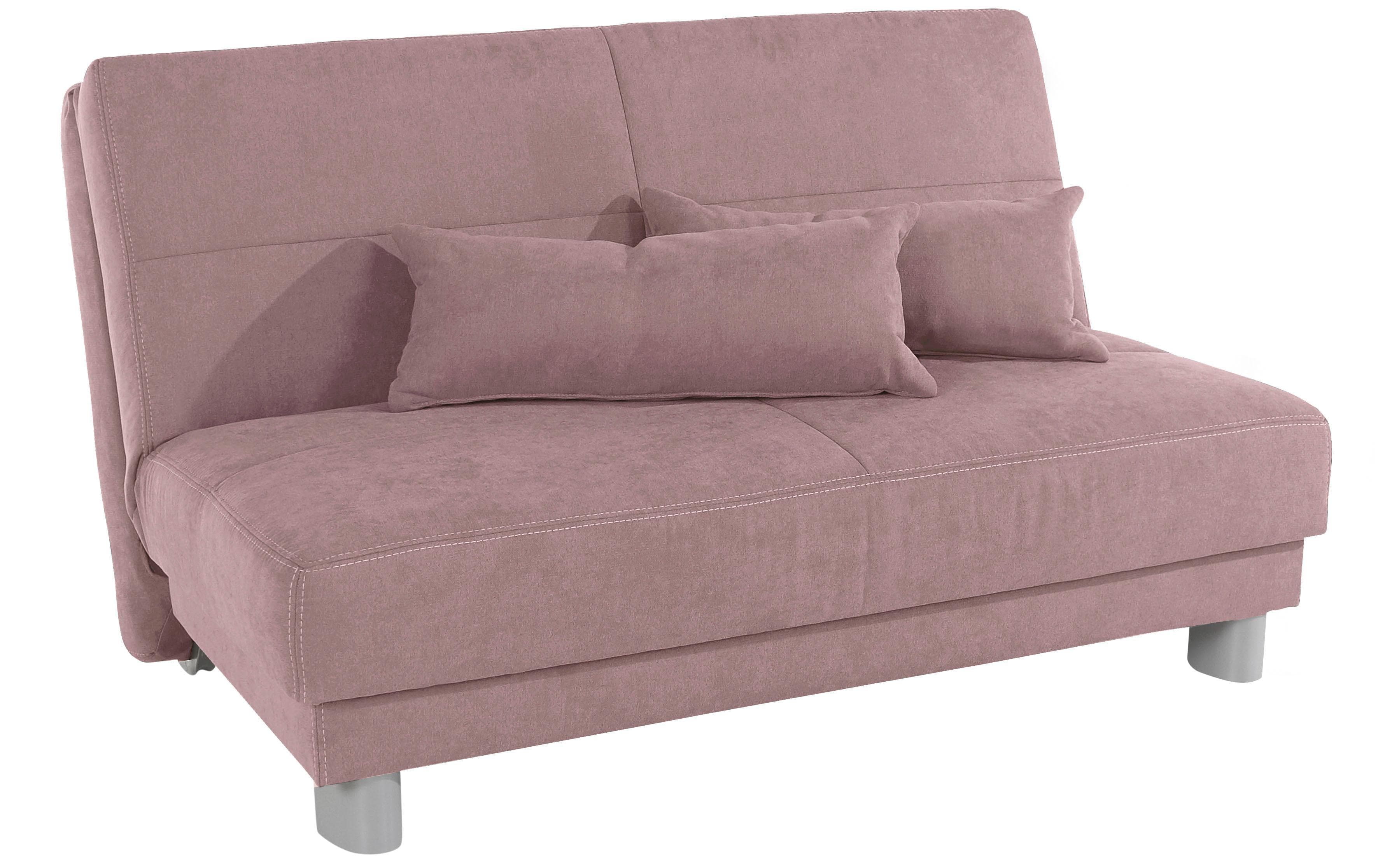 HOME AFFAIRE Schlafsofa Gina Rosa Ausziehbar Chenille