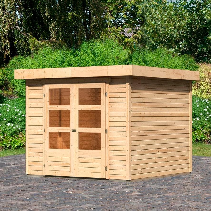 Gartenhaus KARIBU "Arnis 3,5" Beige Holzwerkstoff