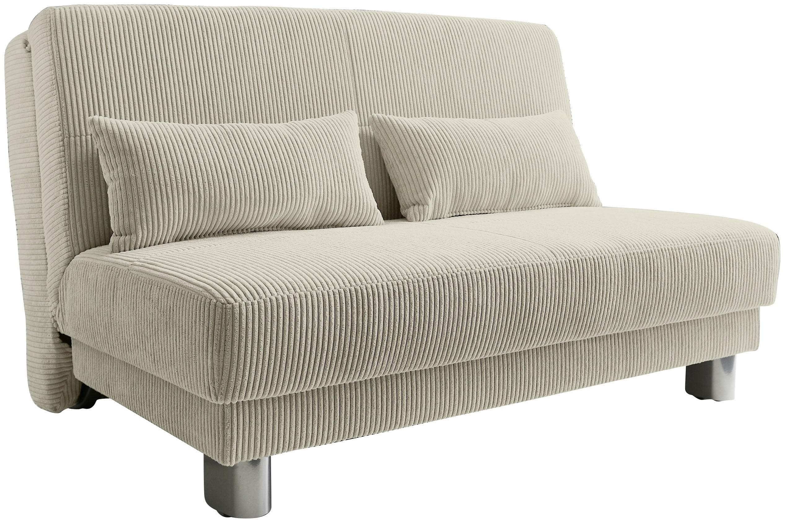 HOME AFFAIRE Schlafsofa Gina Beige Cord Ausziehbar