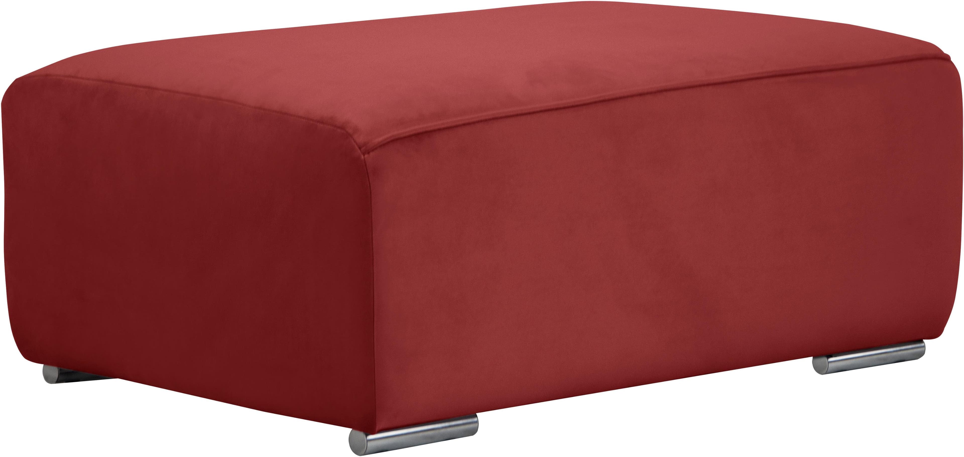 OTTO HOME Hocker Beatrice Rot Samtoptik