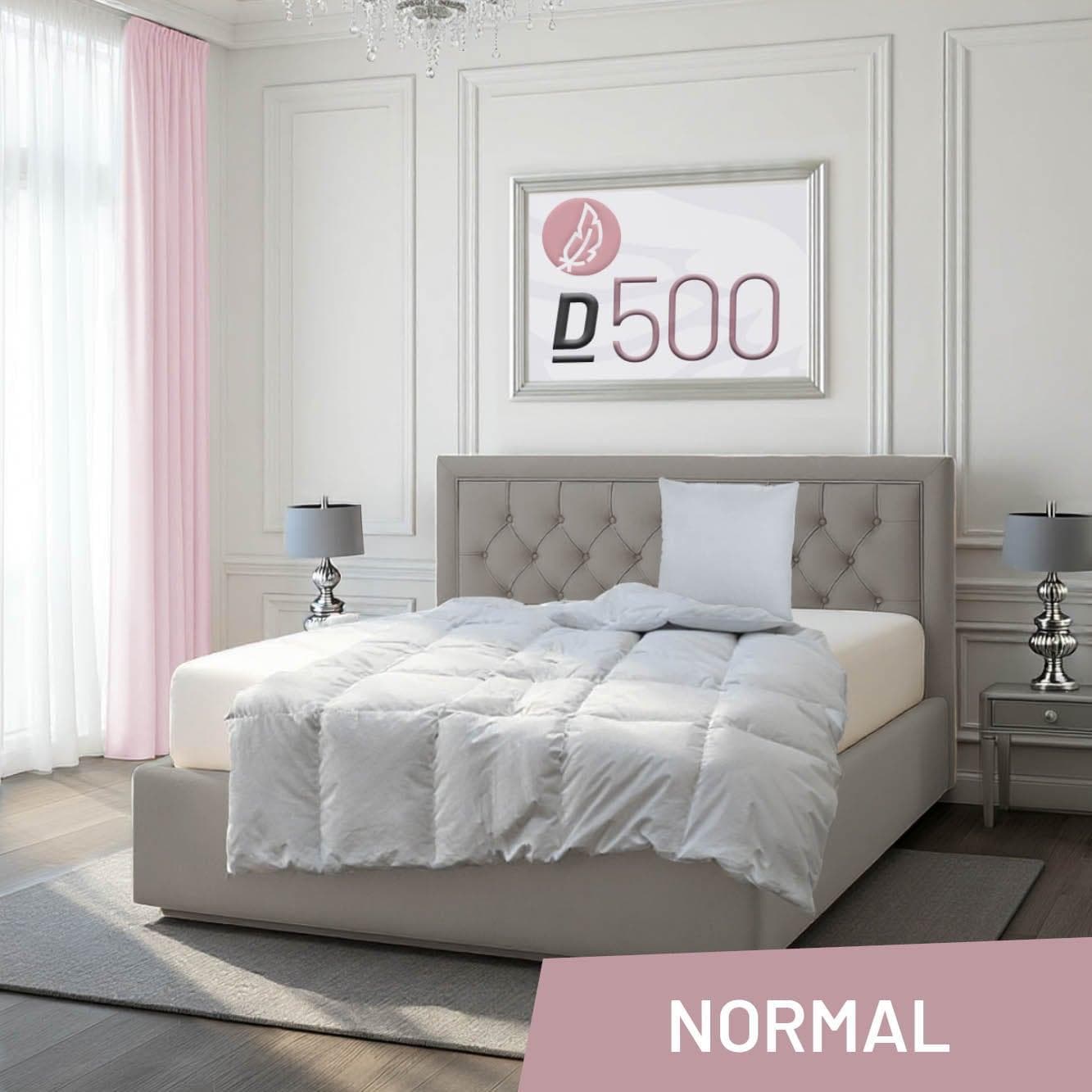 Schlafstil D500 4-Jahreszeiten Decke 90% Gänsedaunen Klasse I Downpass zertifiziert