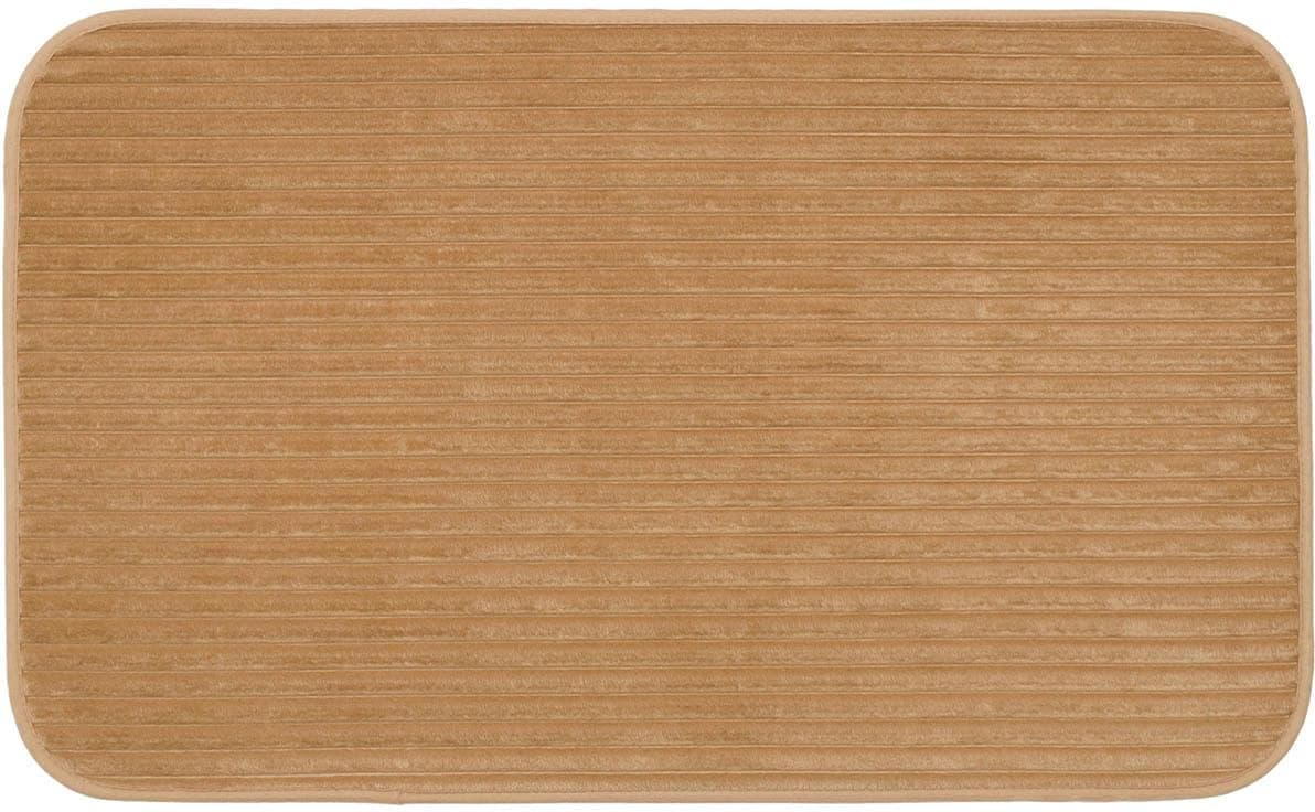 GÖZZE Badematte Berlin Beige Polyester Cord Optik
