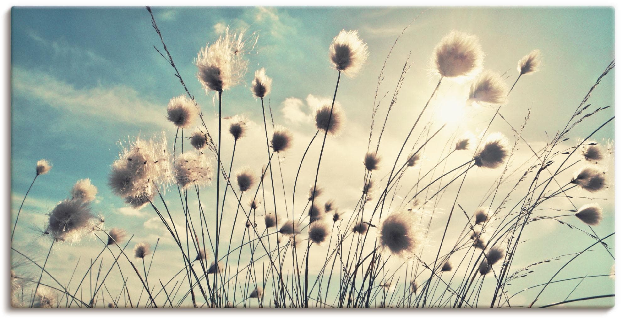 Modernes Wandbild aus Alu-Dibond und Leinwand