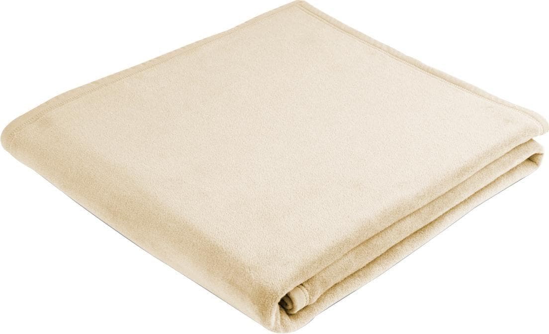 Biederlack Wohndecke Uno Soft Beige Baumwolle Polyacryl Polyester