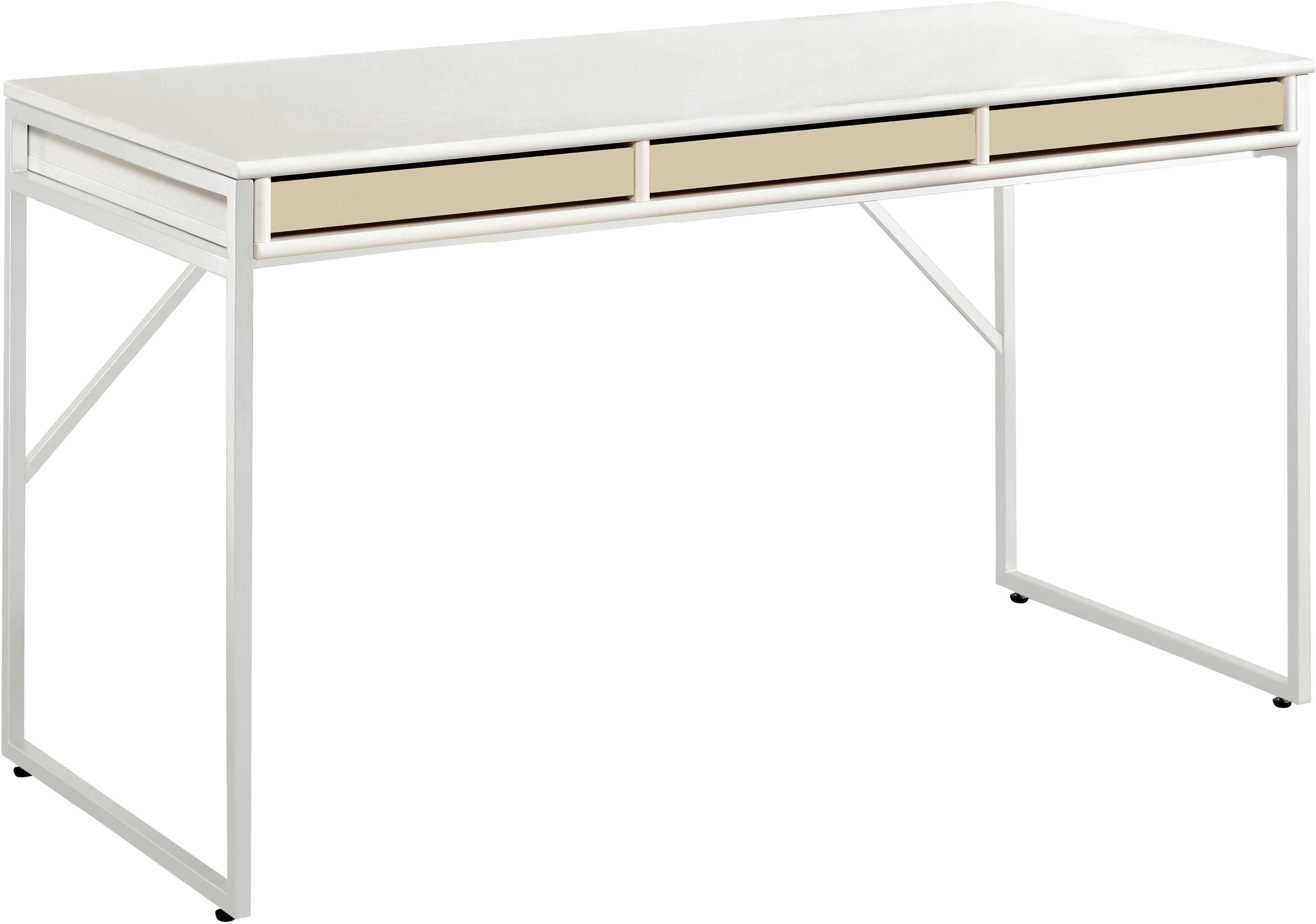 Hammel Furniture Mistral Schreibtisch - Designmöbel mit Metallgestell und Push-to-Open-Fächern