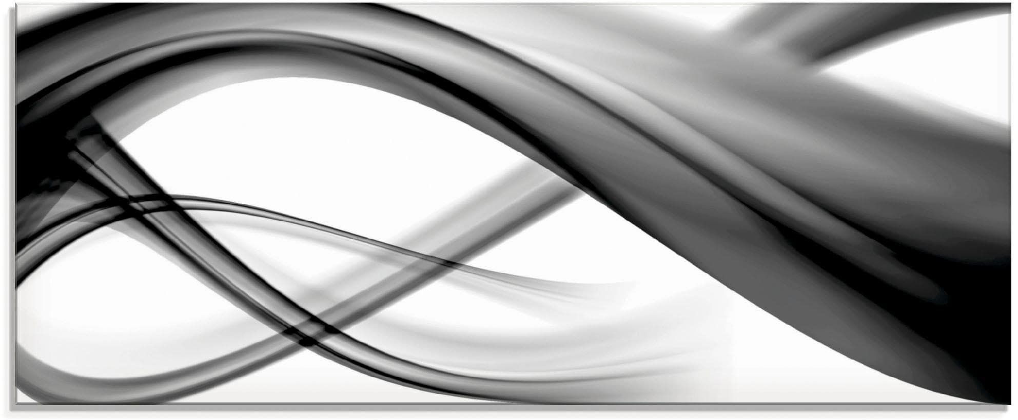 Glasbild ARTLAND Abstrakt Schwarz