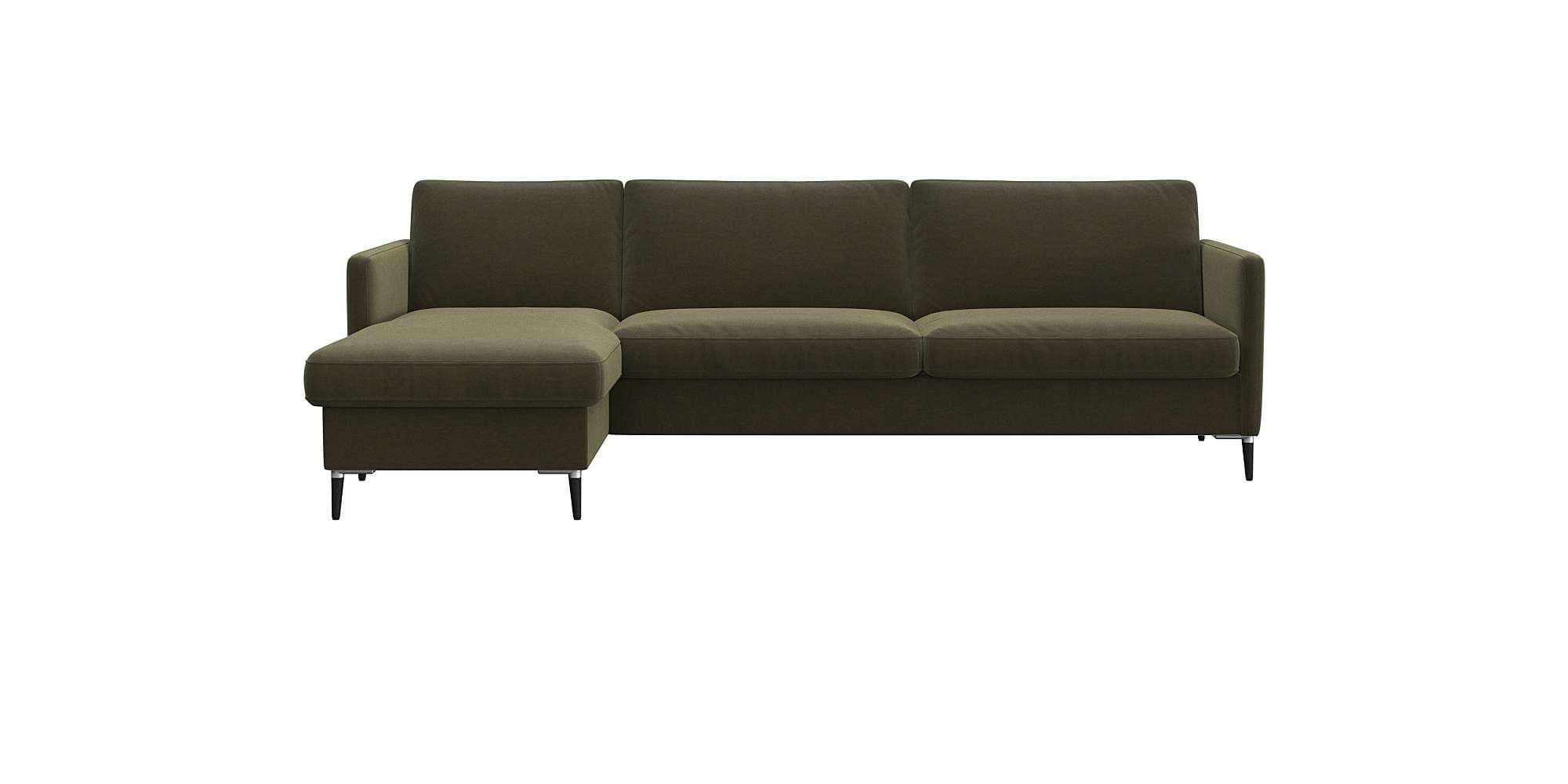FLEXLUX Fiore L-Form Sofa Kaltschaum Aluminiumfüße