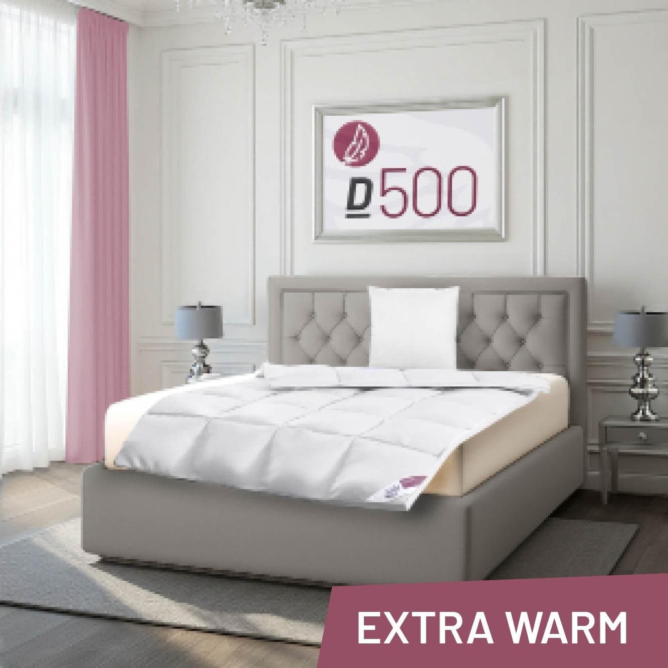 Schlafstil D500 Bettdecke 90% Gänsedaunen extrawarm