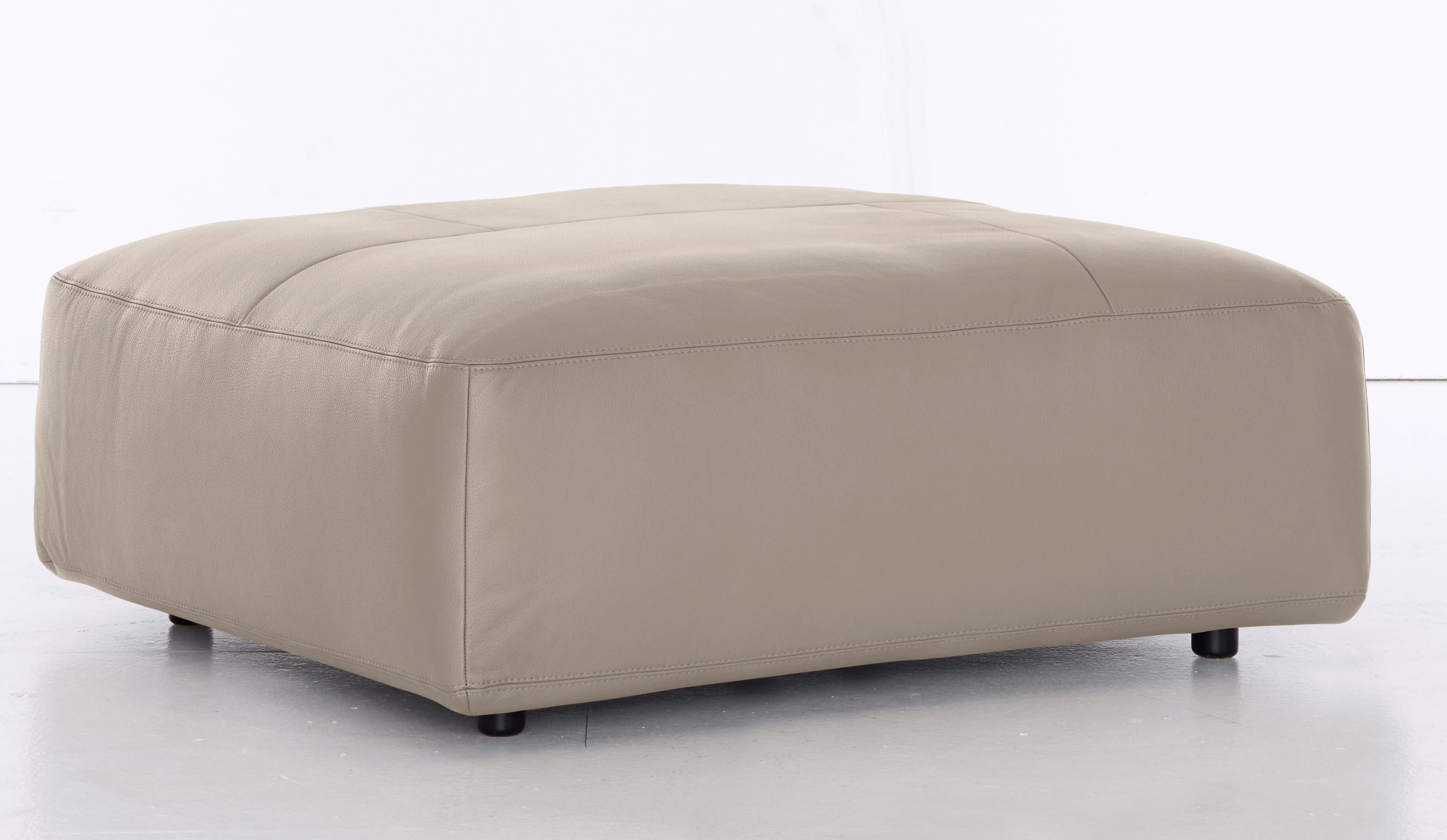 Hocker Musterring Lucia Beige Polsterhocker