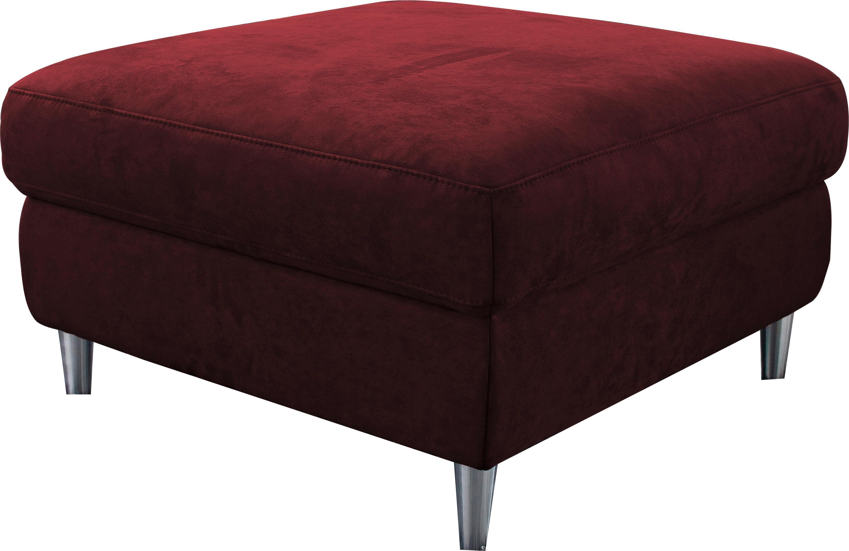 Hocker HOME AFFAIRE Turin Rot Leder Softline