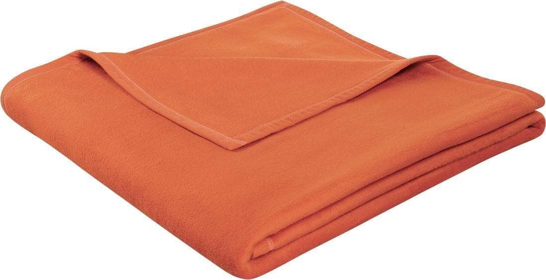 BIEDERLACK Uno Soft Wohndecke Terrakotta Kuscheldecke