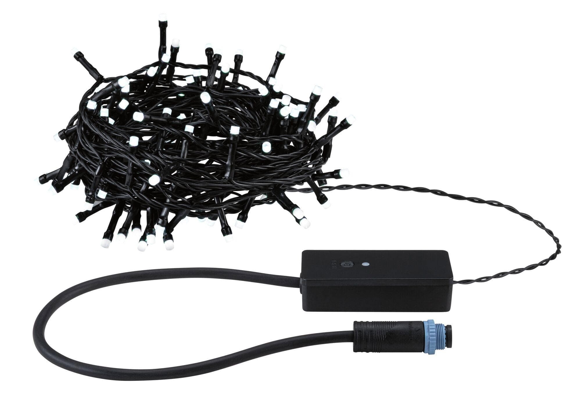 PAULMANN LED-Lichterkette Yuna IP44 Schwarz 114 Dioden 12,4m