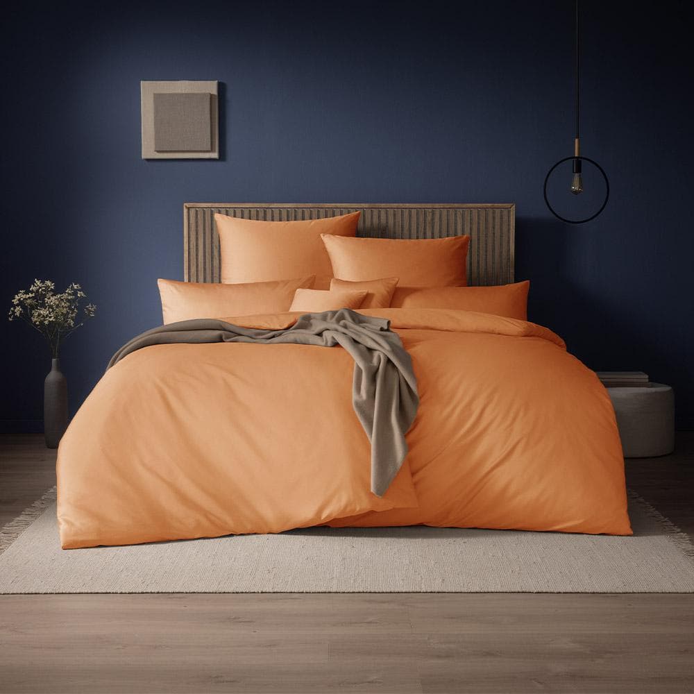 Estella Bettwäsche Valetta Apricot Mako-Satin