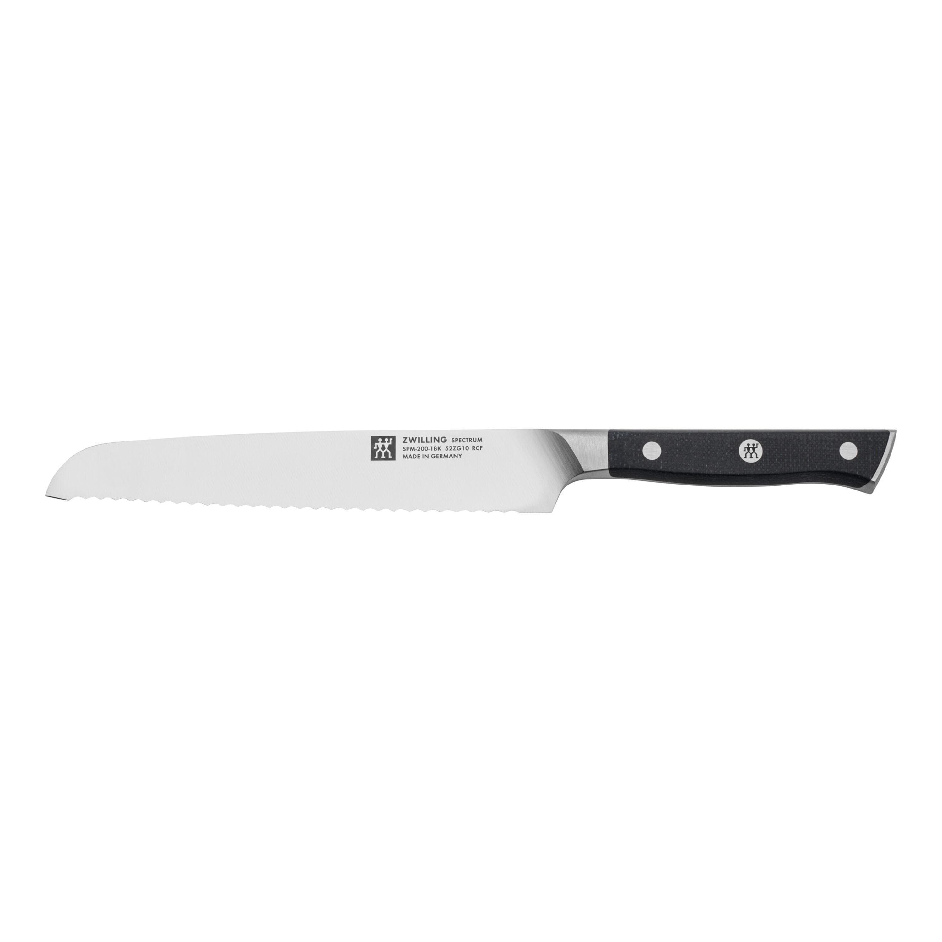 ZWILLING Spectrum Brotmesser 20 cm Wellenschliff Schwarz