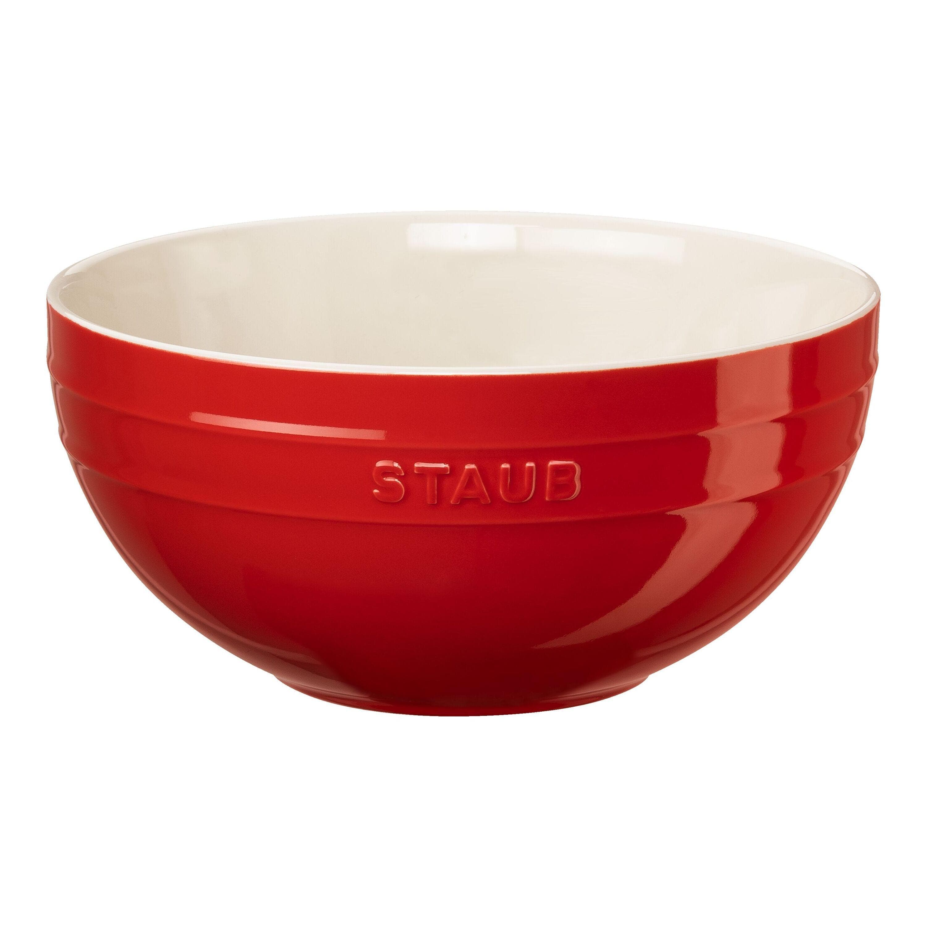 Staub Ceramique Schüssel 24 cm Kirsch-Rot Keramik