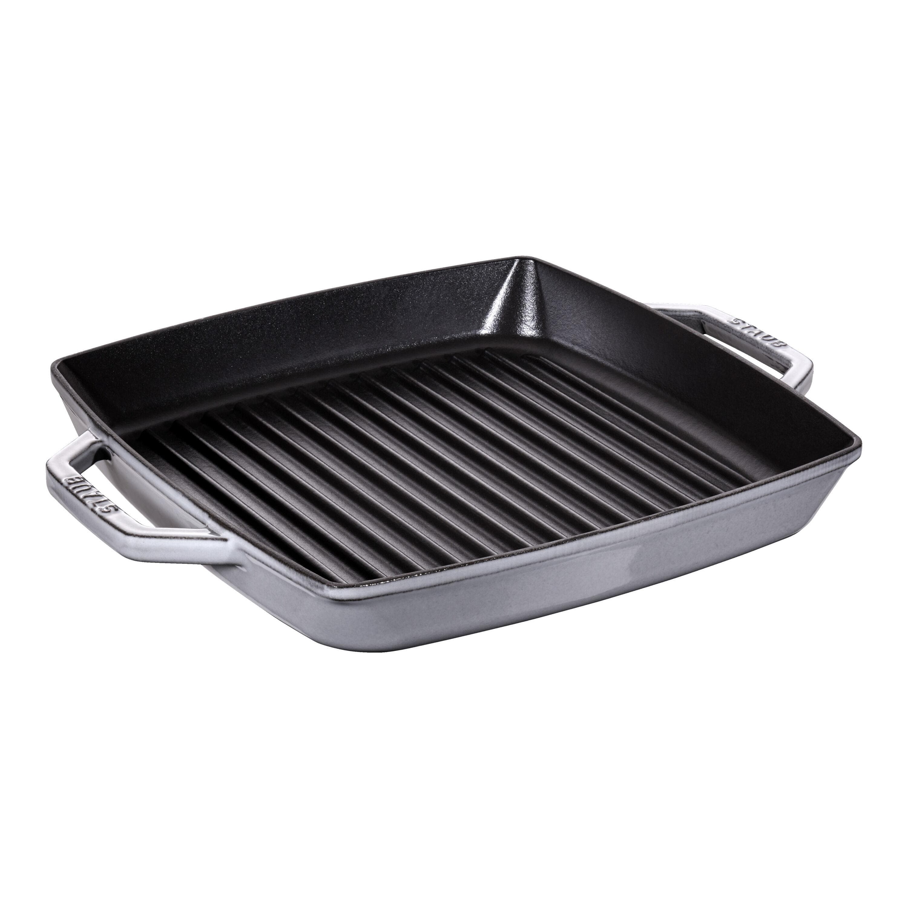 Staub Grillpfanne induktion quadratisch 28cm Graphit-grau