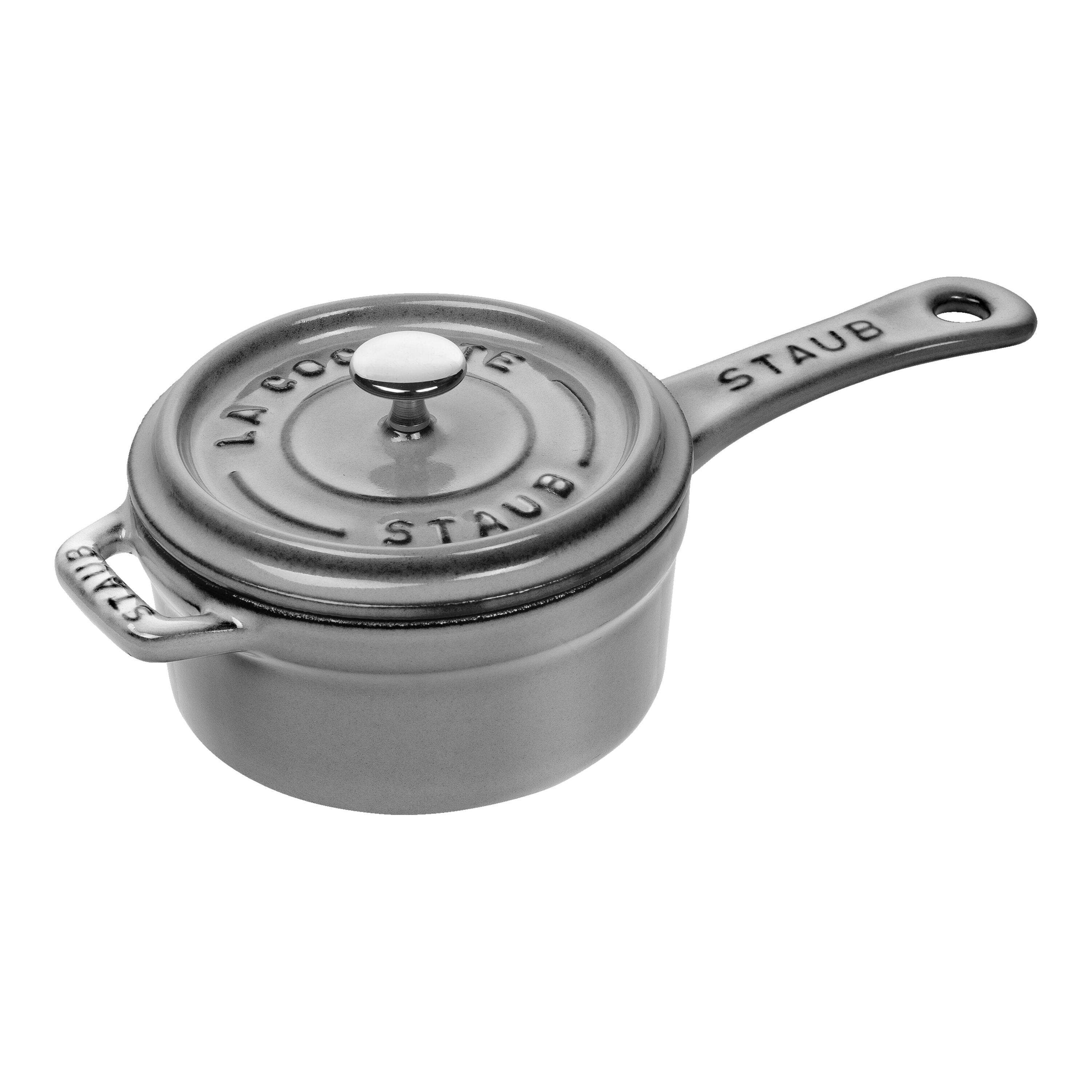 Staub Specialities Stieltopf 10 cm Graphit-Grau Gusseisen