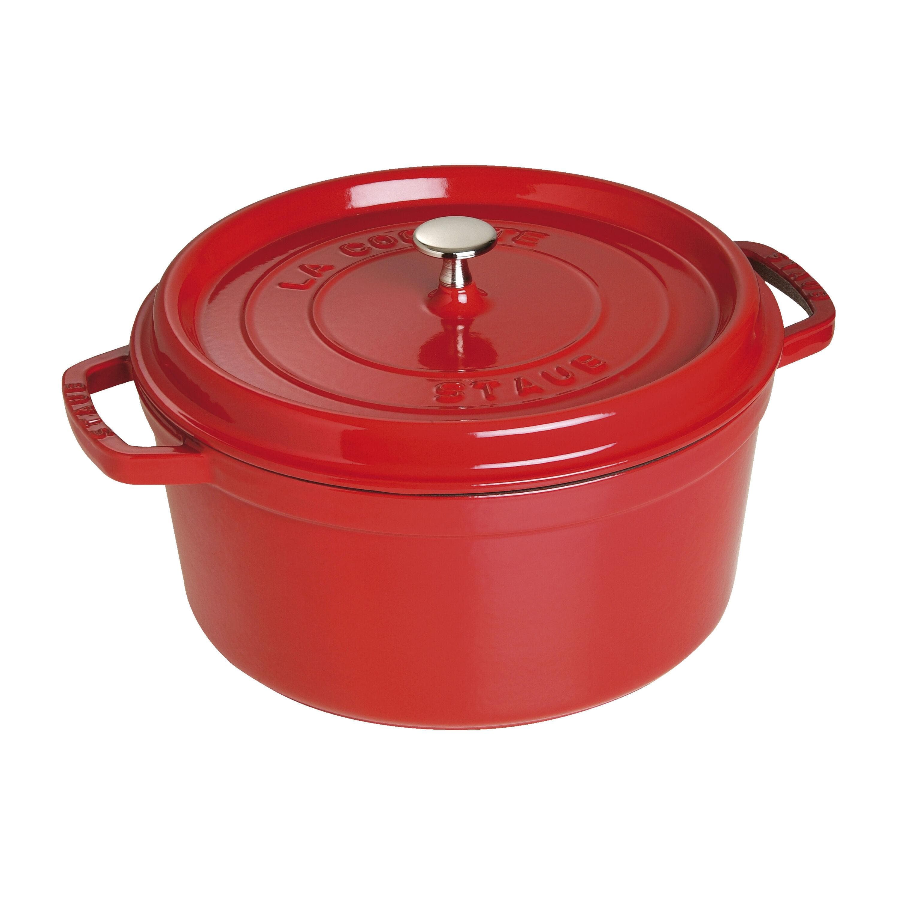 Staub La Cocotte Gusseisen Bräter 30 cm Kirsch-Rot