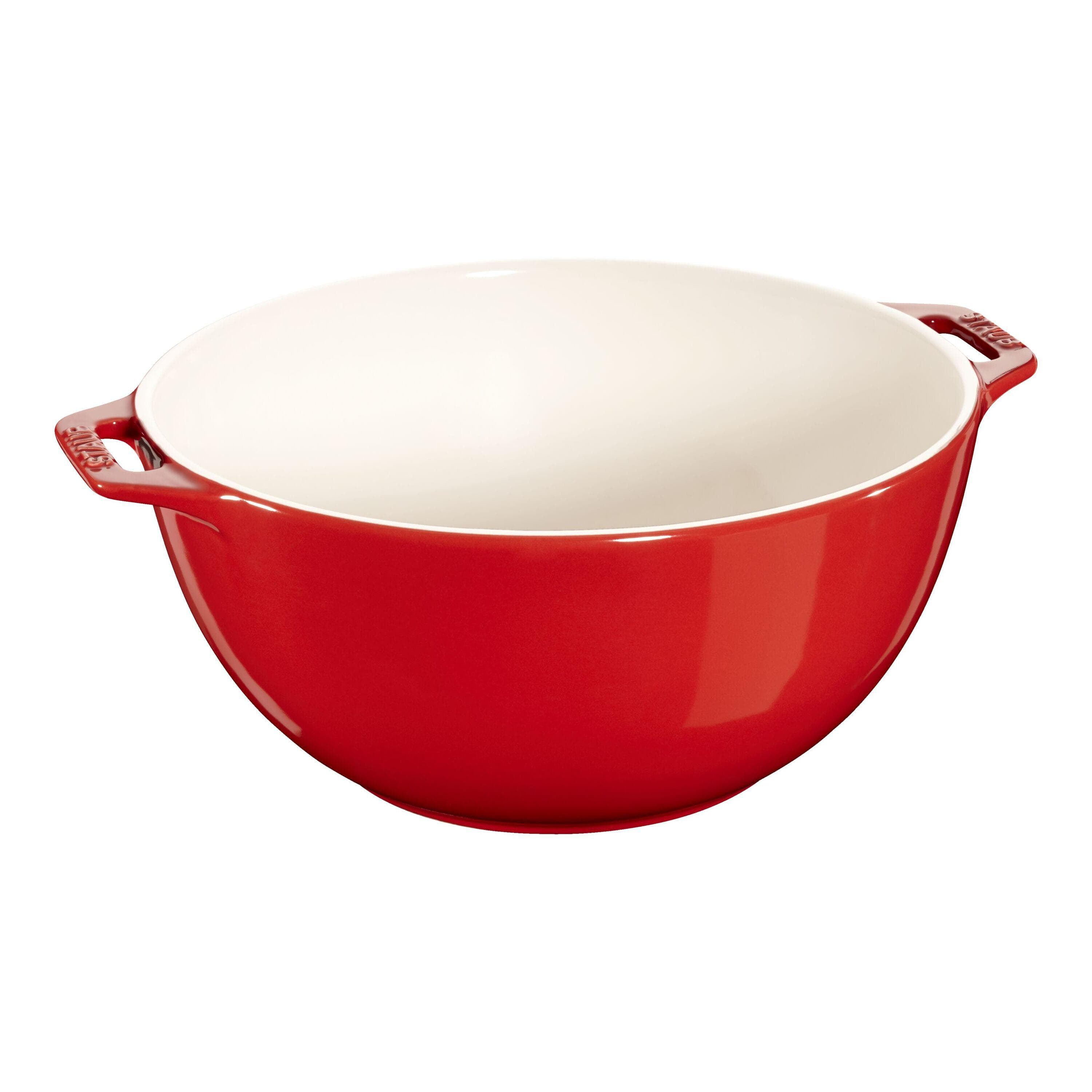 Staub Ceramique Schüssel 25 cm Kirsch-Rot Keramik