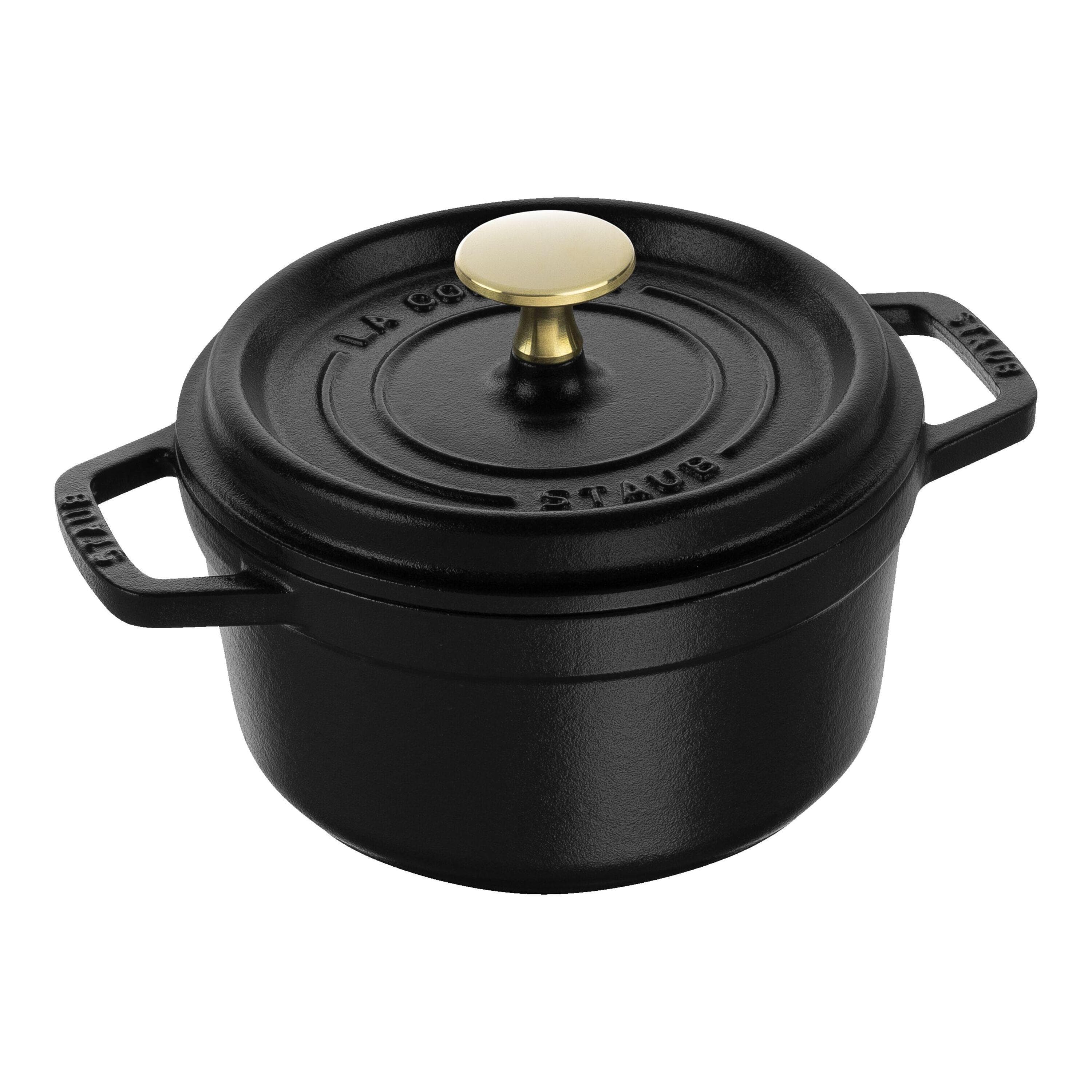 Staub La Cocotte Schmortopf 16 cm Schwarz Gusseisen