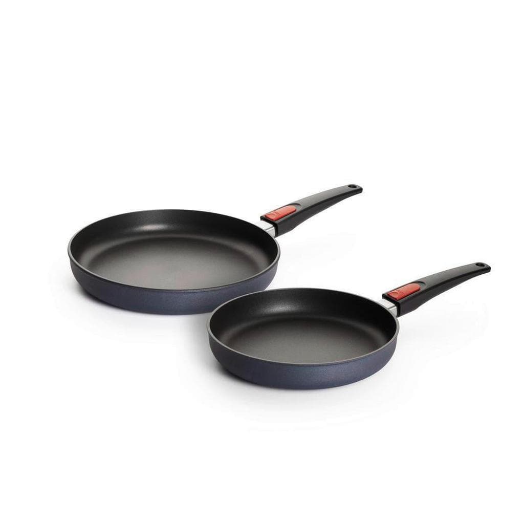 Woll Pfannenset Diamond Lite Schwarz Metall 1,5 L rund abnehmbarer Griff hitzebeständige Griffe backofengeeignet antihaftbeschichtet