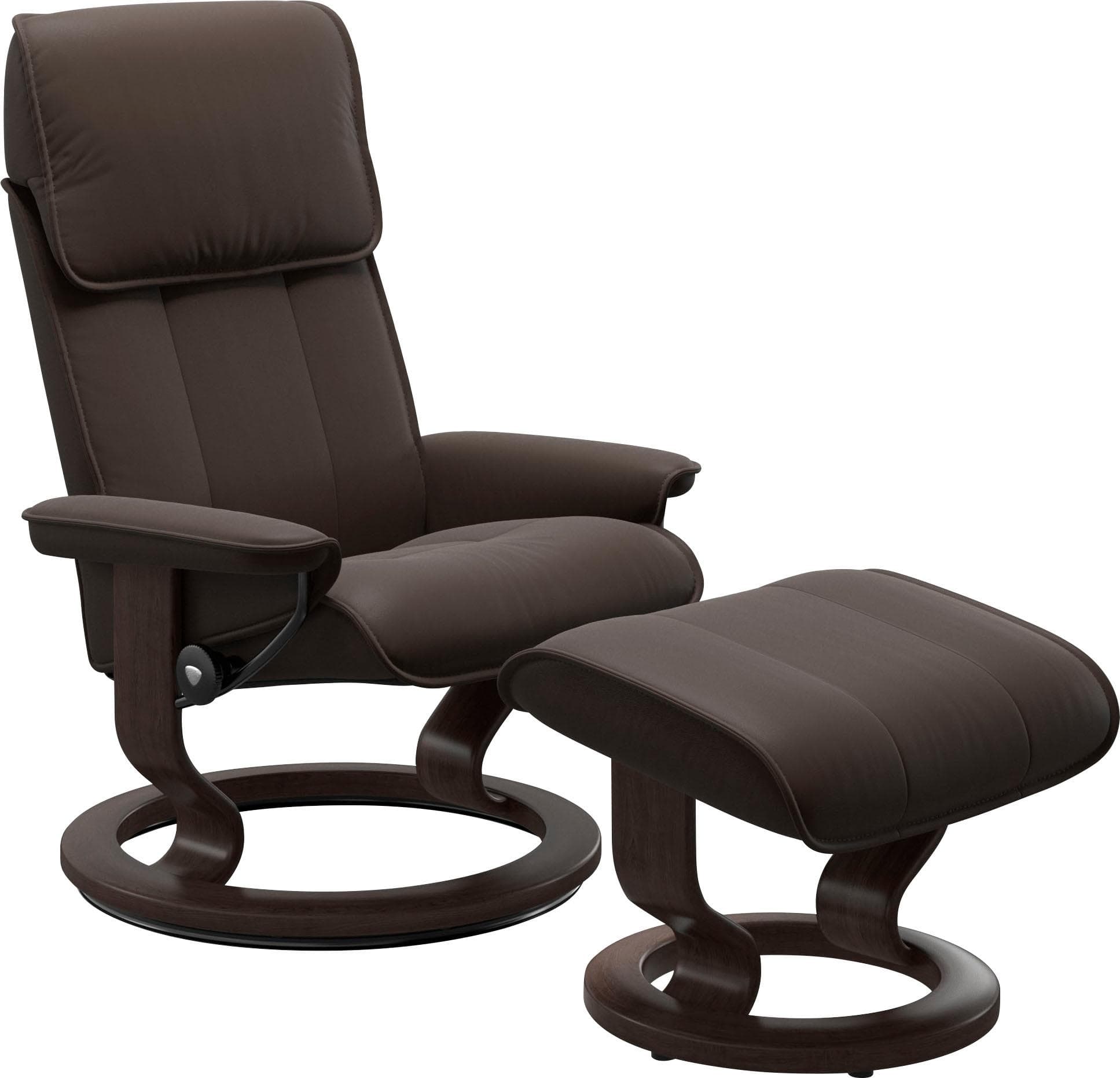 STRESSLESS Admiral Relaxsessel Braun Leder Classic Base