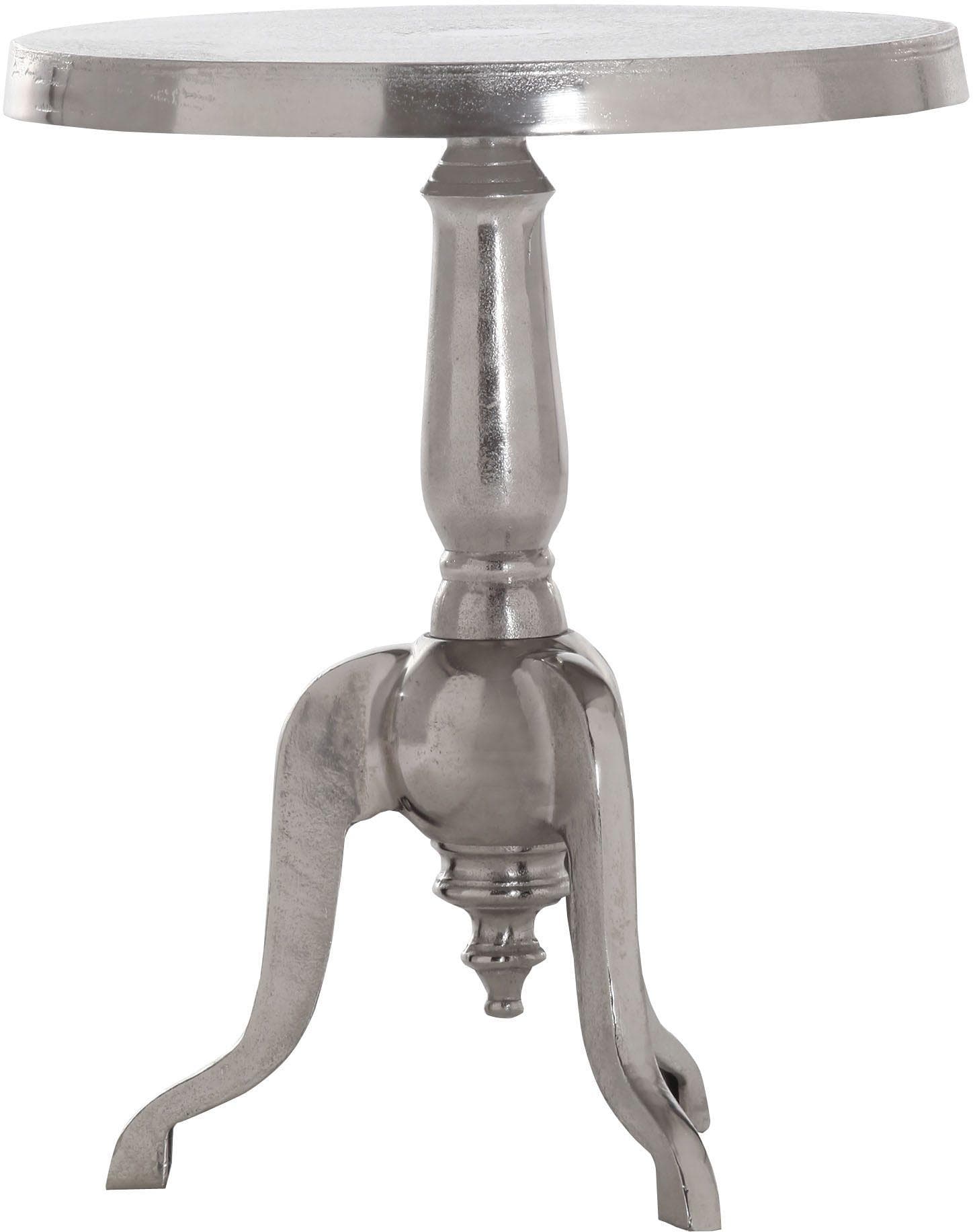 GUTMANN FACTORY Beistelltisch Classic Aluminium Grau Rund