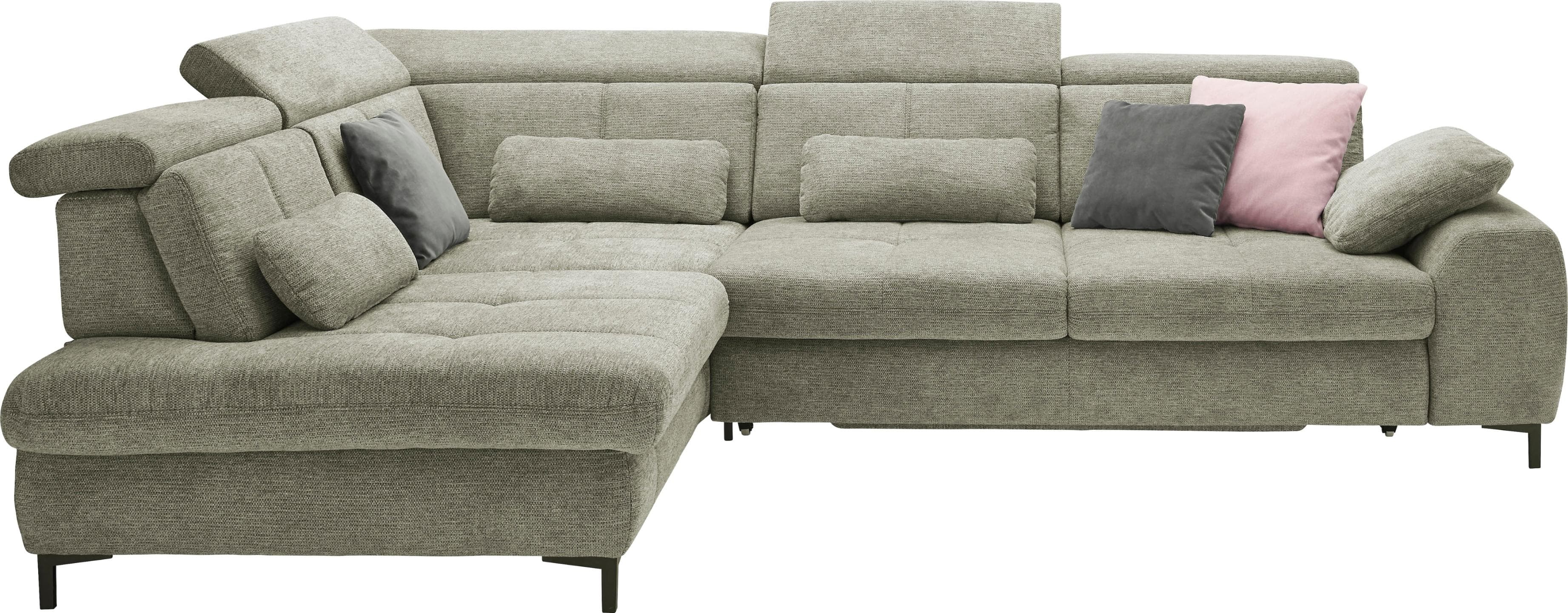 Set One by Musterring Ecksofa SO 3400 Grün mit Sitztiefenverstellung