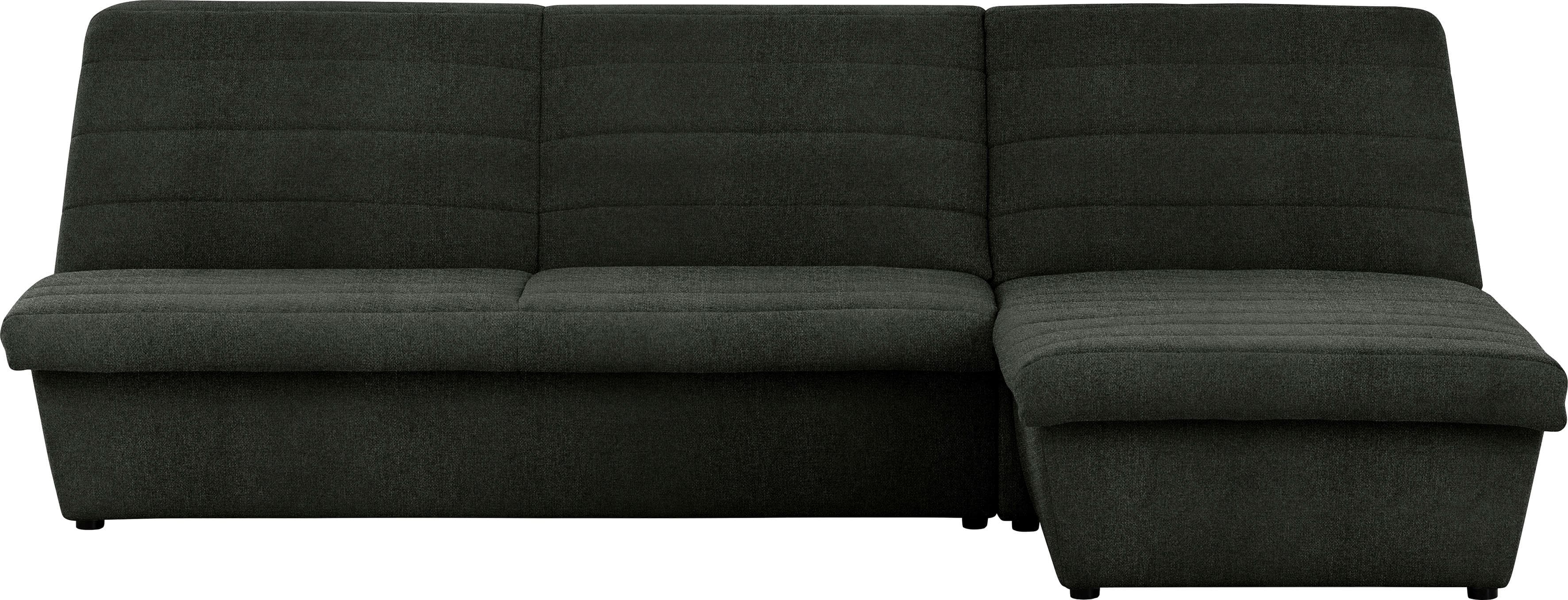 Ecksofa LOOKS VIII L-Form Grün Quersteppung