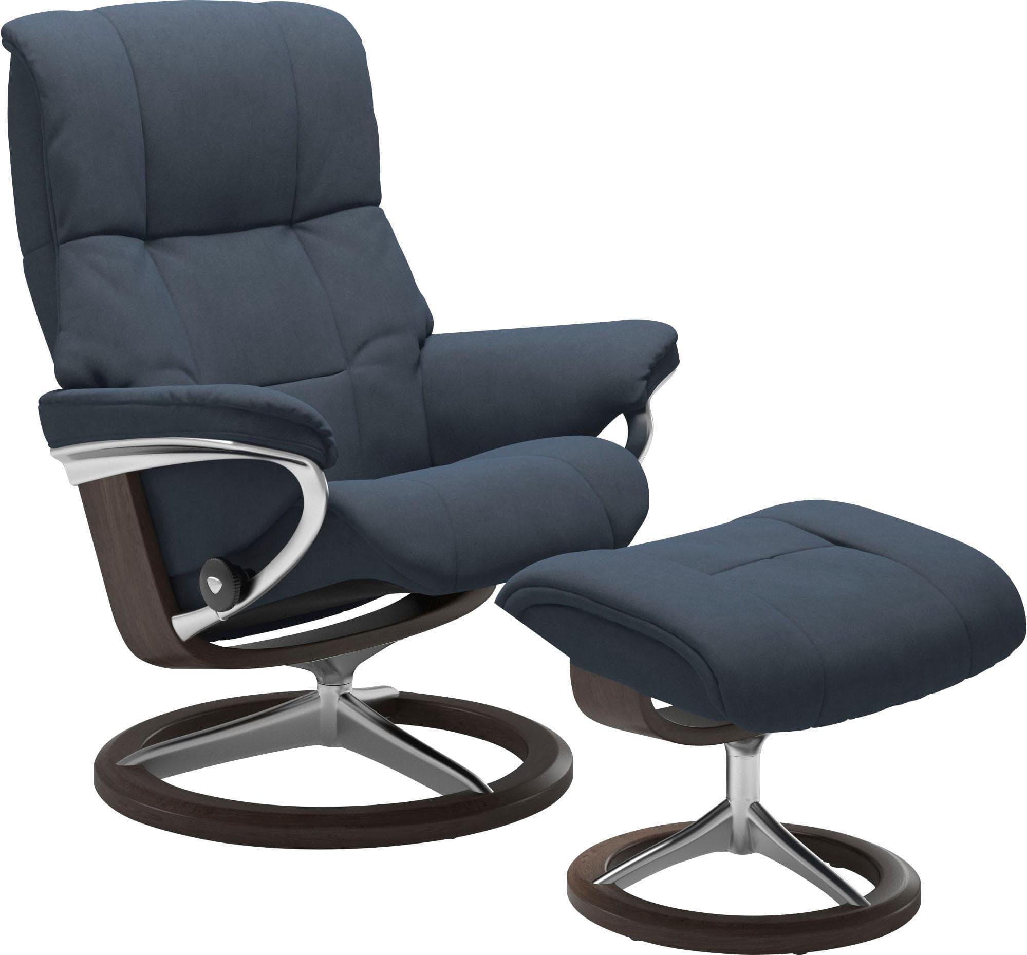 STRESSLESS Mayfair Relaxsessel Blau Signature Base