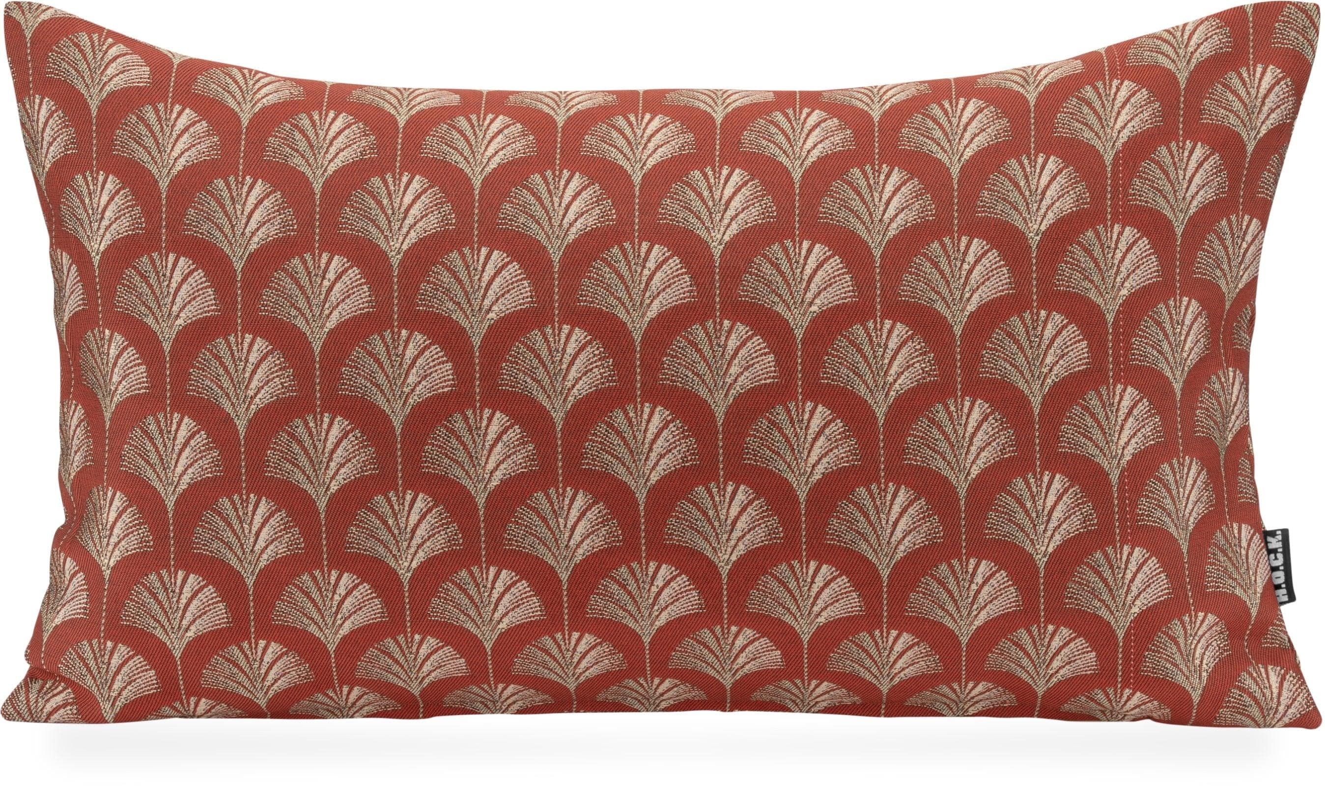 Dekokissen H.O.C.K. Erny Bordeaux-Gold Gemustert 50x50cm