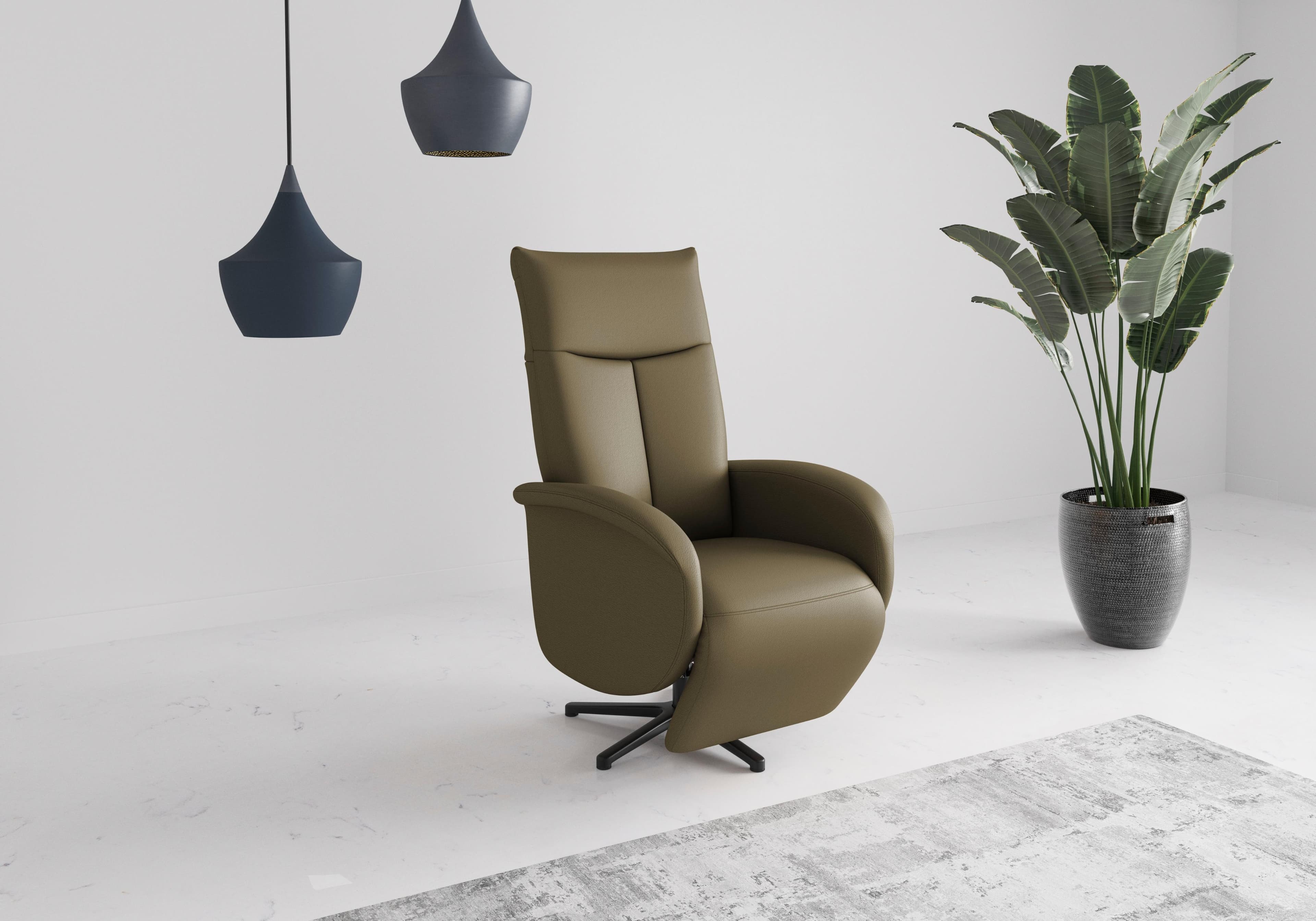 Sit & More TV-Sessel Zora Olive mit Aufstehhilfe