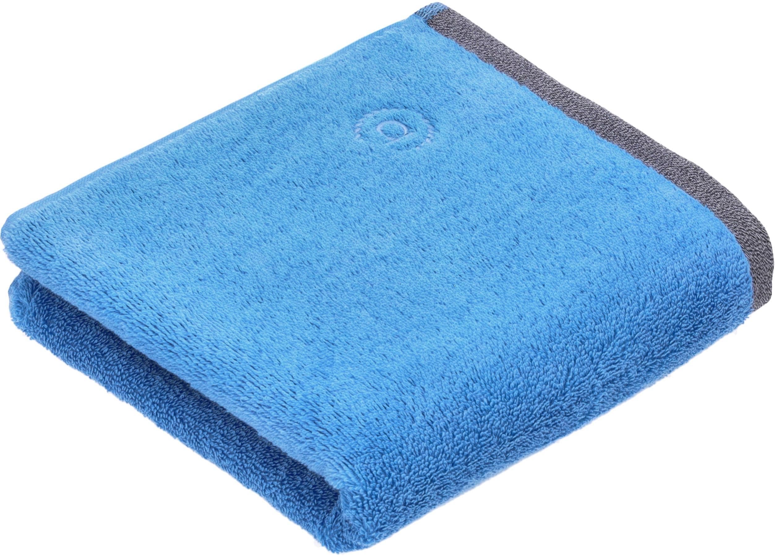 BUGATTI Handtuch Prato Blau Moon Walkfrottee 100% Baumwolle