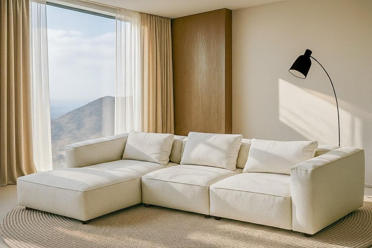 Home Affaire Ecksofa Tvinnet Beige Recamiere Links