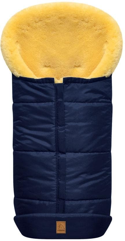 Heitmann Felle Fußsack Eisbärchen Marine Lammfell Kinderwagen
