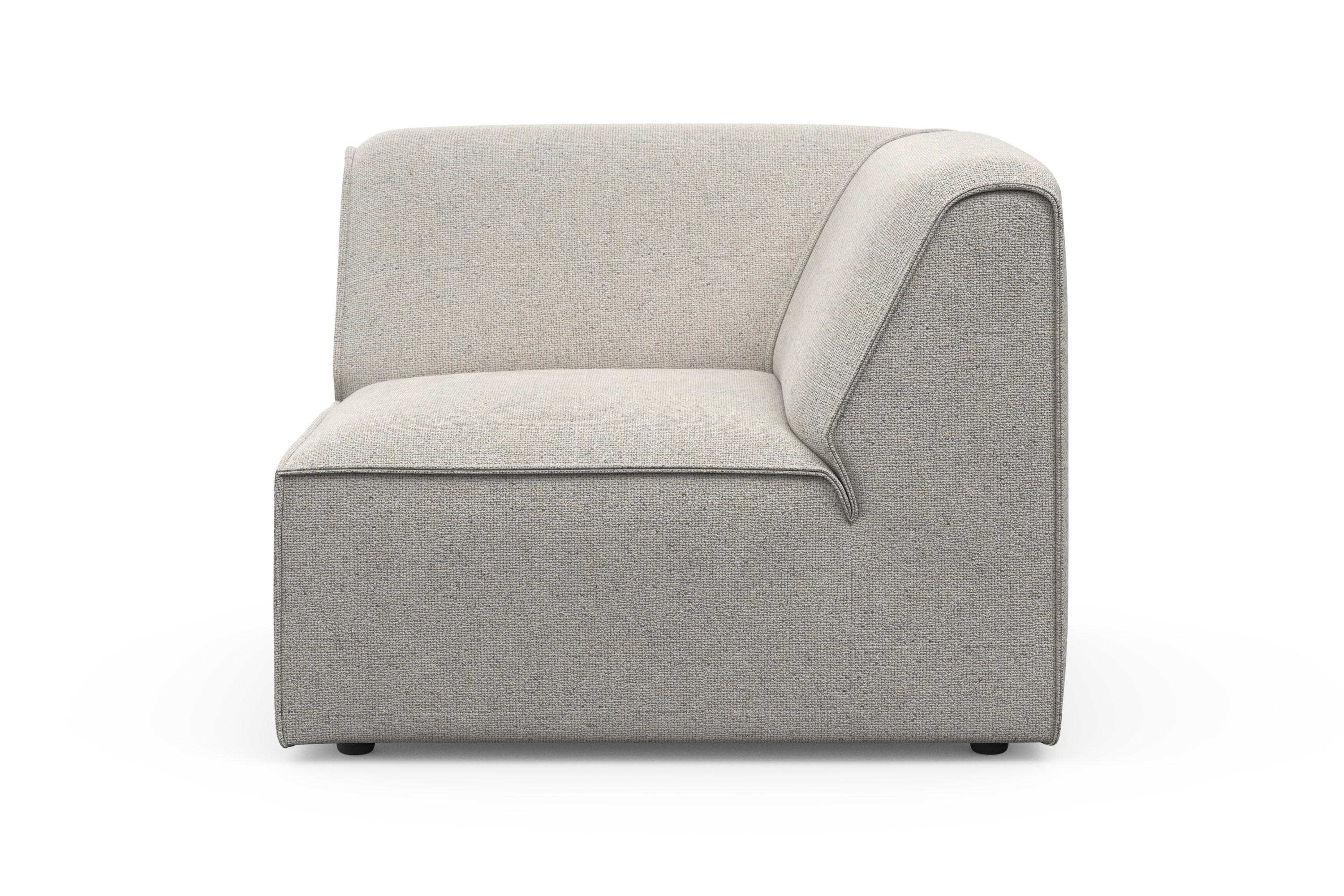 OTTO HOME Merid Ecksofa-Element Hellgrau Polyester