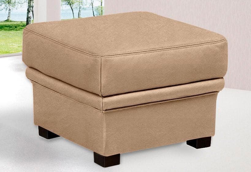 SIT & MORE Polsterhocker Savona Braun Kunstleder