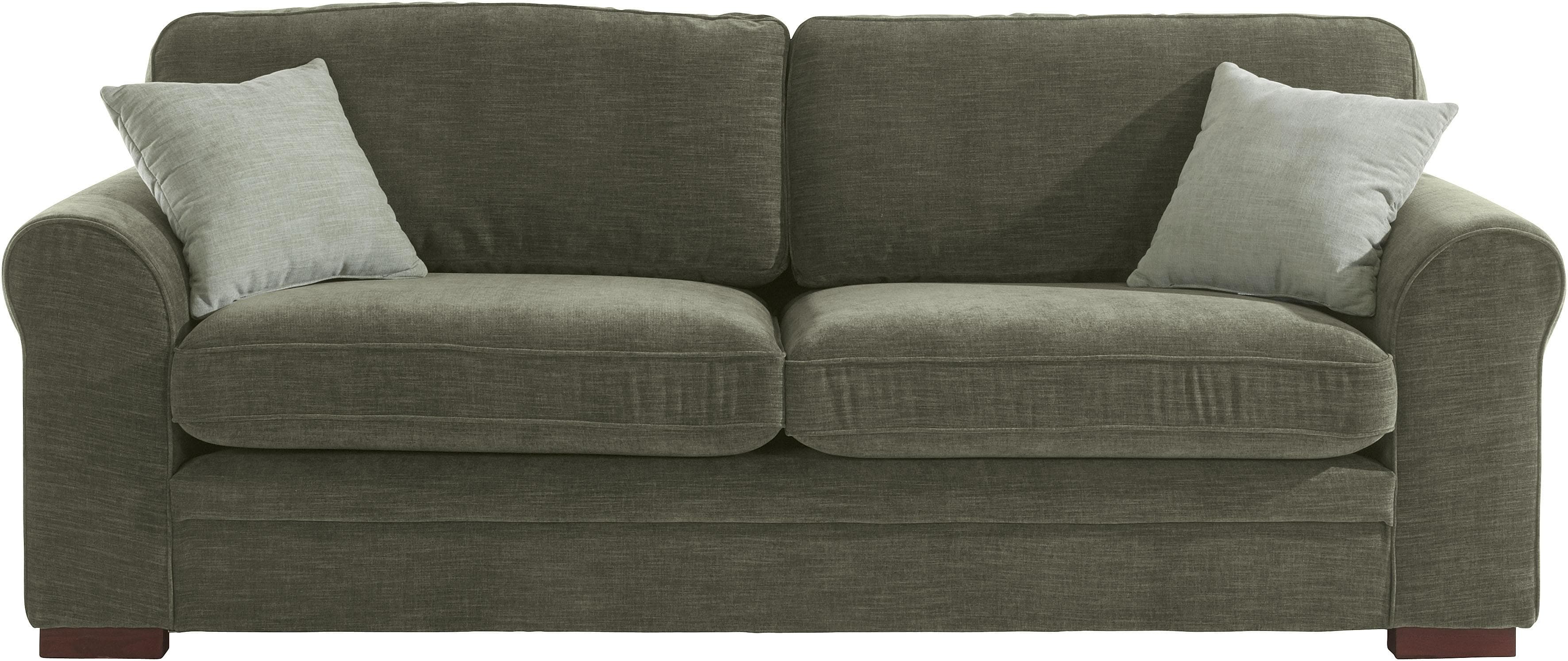 HOME AFFAIRE Broughton 3-Sitzer Sofa Grün Polyester