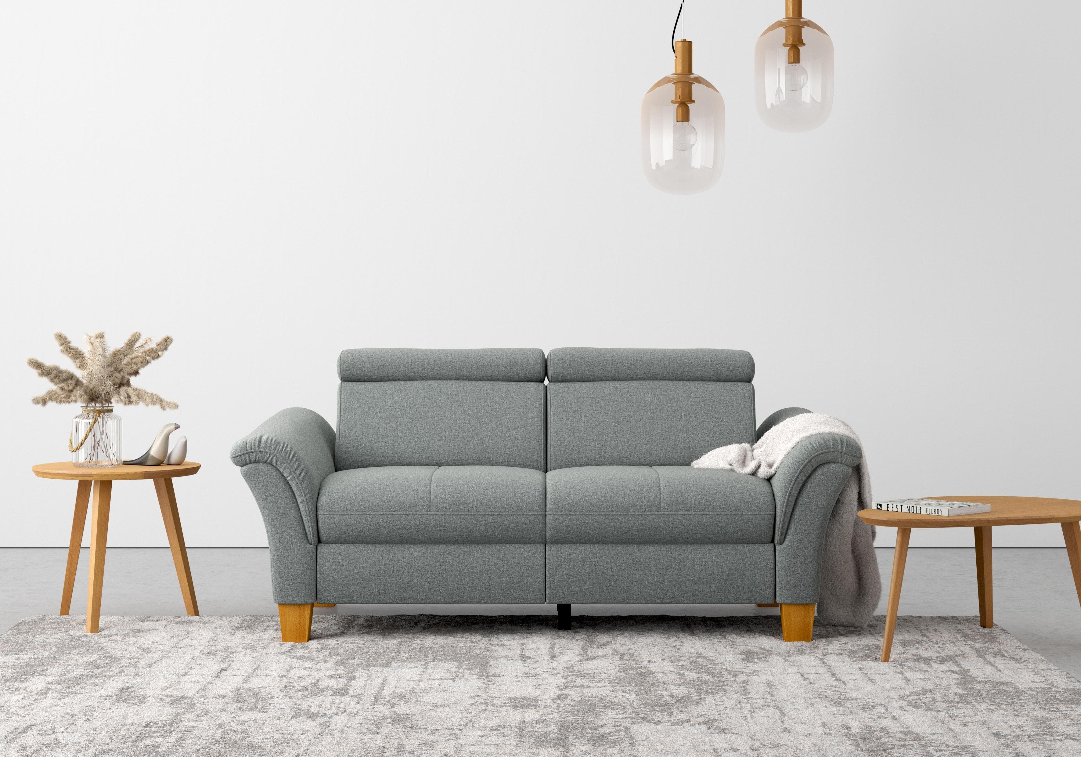 HOME AFFAIRE Lindgren 2,5-Sitzer Sofa Grau mit TV-Funktion