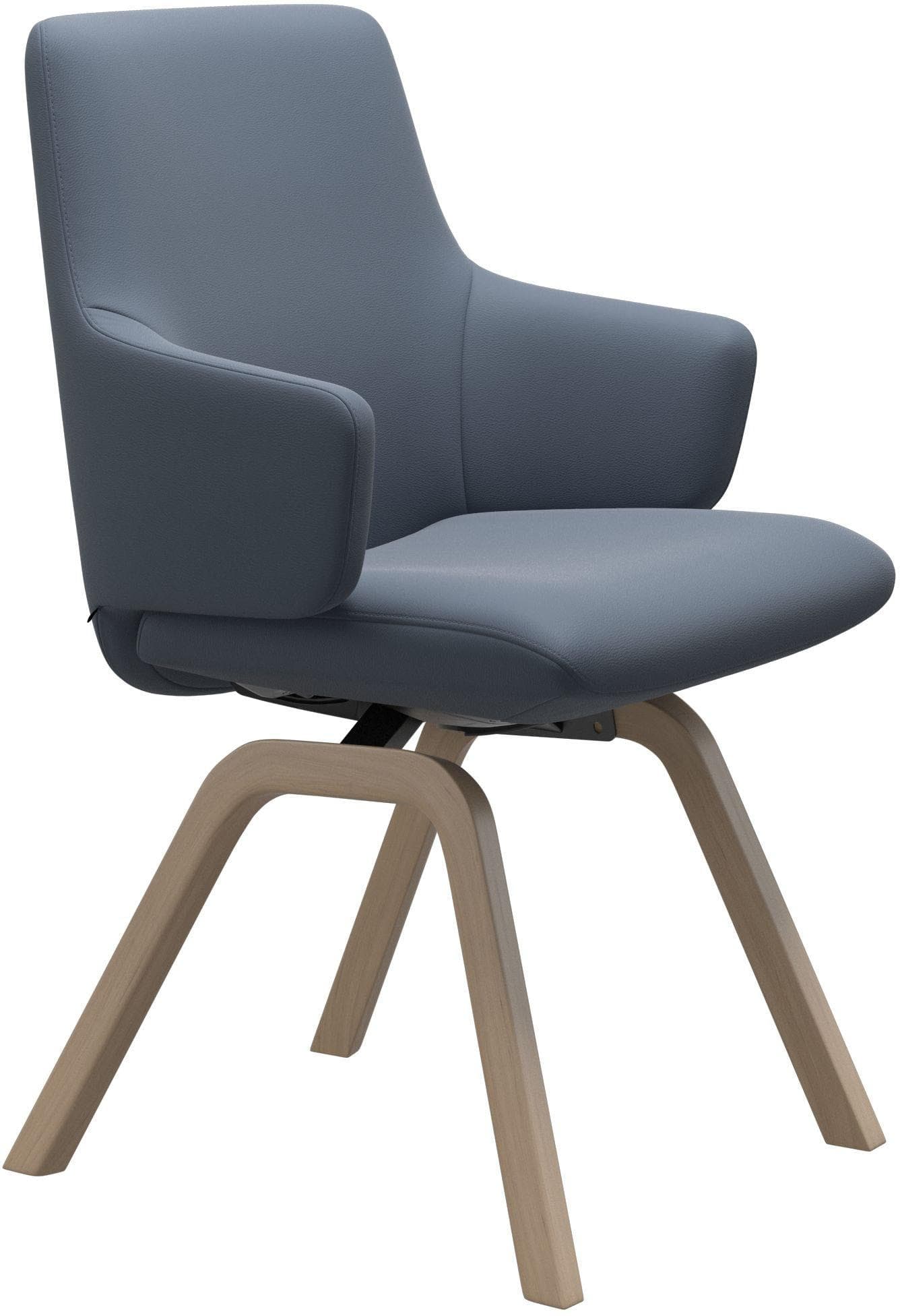 STRESSLESS Laurel Polsterstuhl blau Walnuss Leder PALOMA