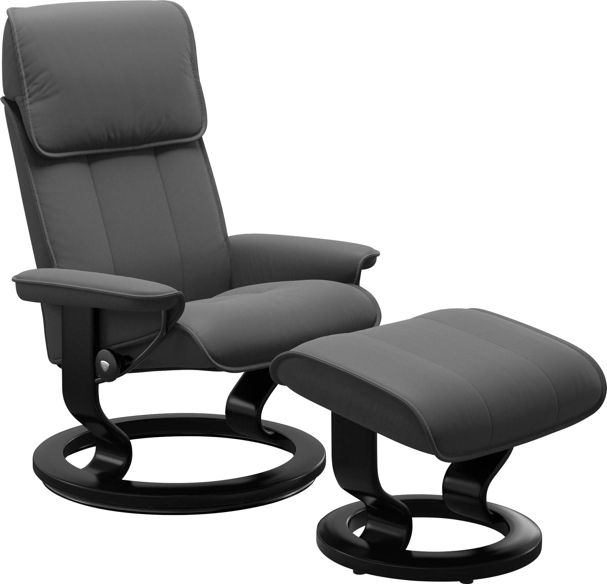 Relaxsessel STRESSLESS Admiral Grau Leder BATICK