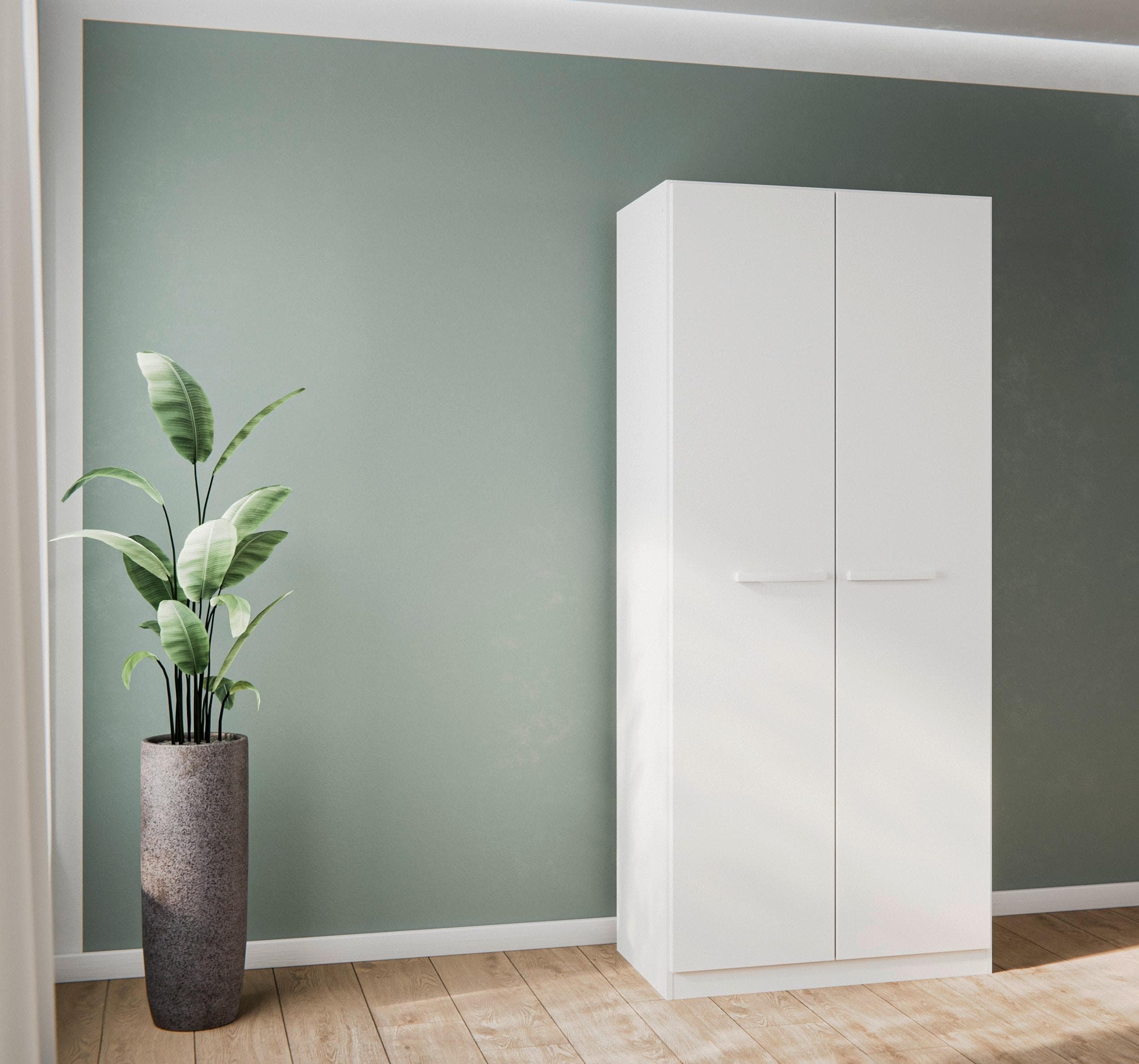 Drehtürenschrank mit Stoff-Organizer - Viel Stauraum & Design